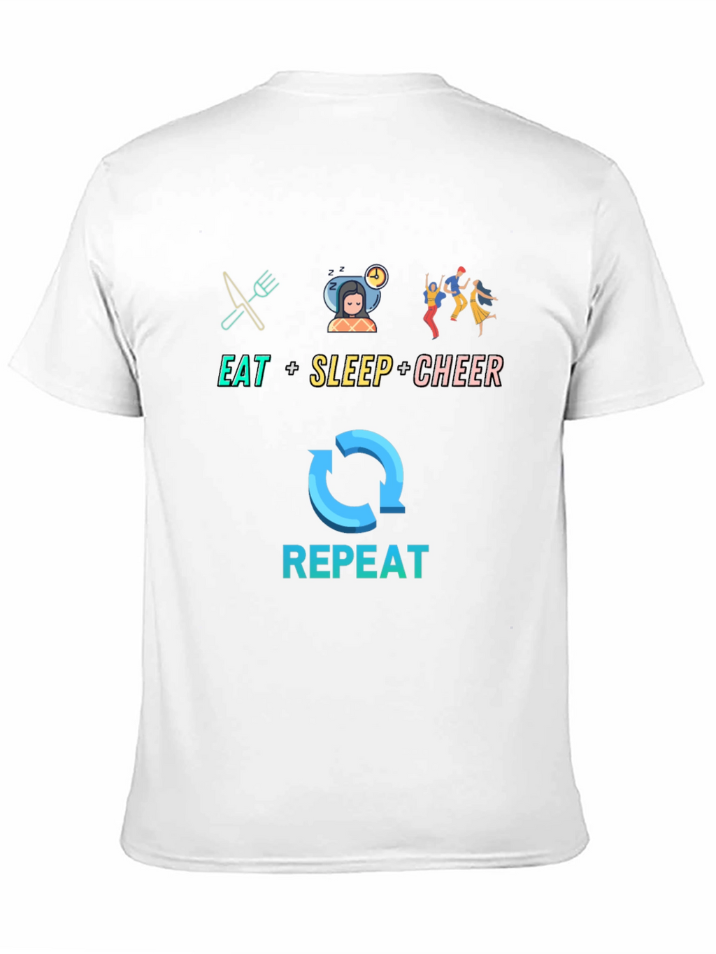 Eat Sleep Cheer Repeat T-Shirt