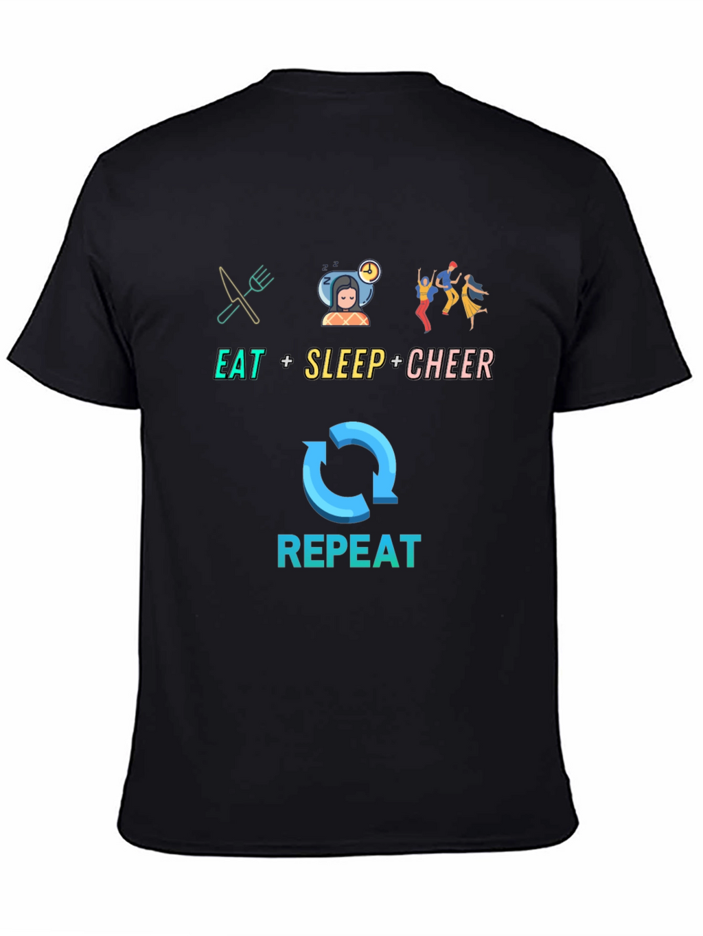 Eat Sleep Cheer Repeat T-Shirt