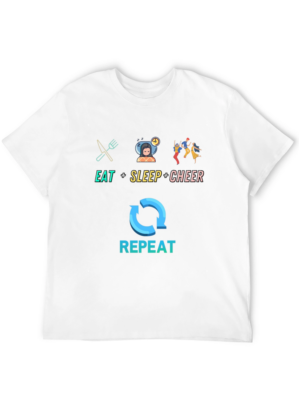Eat Sleep Cheer Repeat T-Shirt