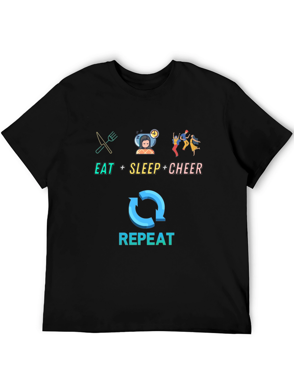 Eat Sleep Cheer Repeat T-Shirt