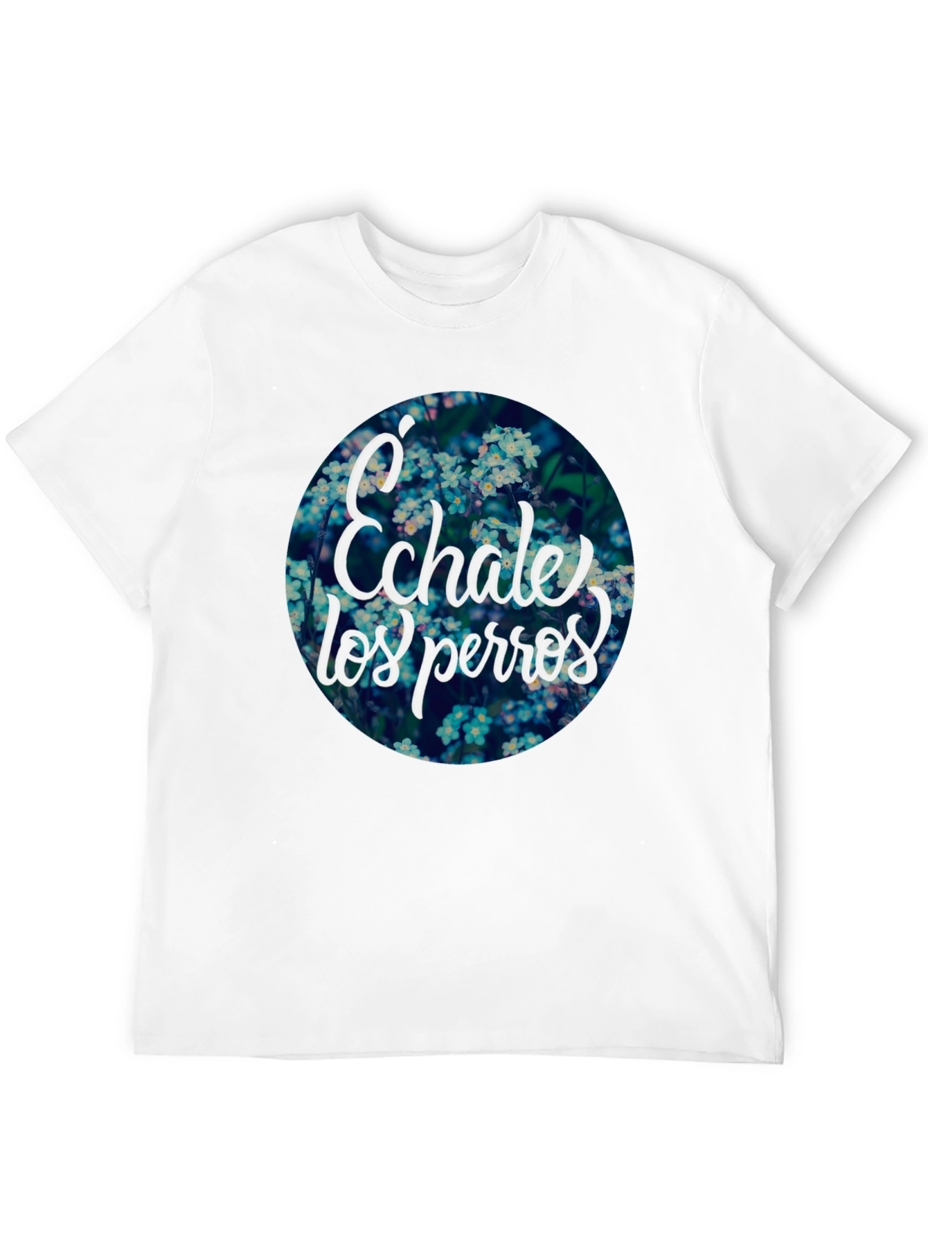 Echale Los Perros Floral Graphic Tee - Black