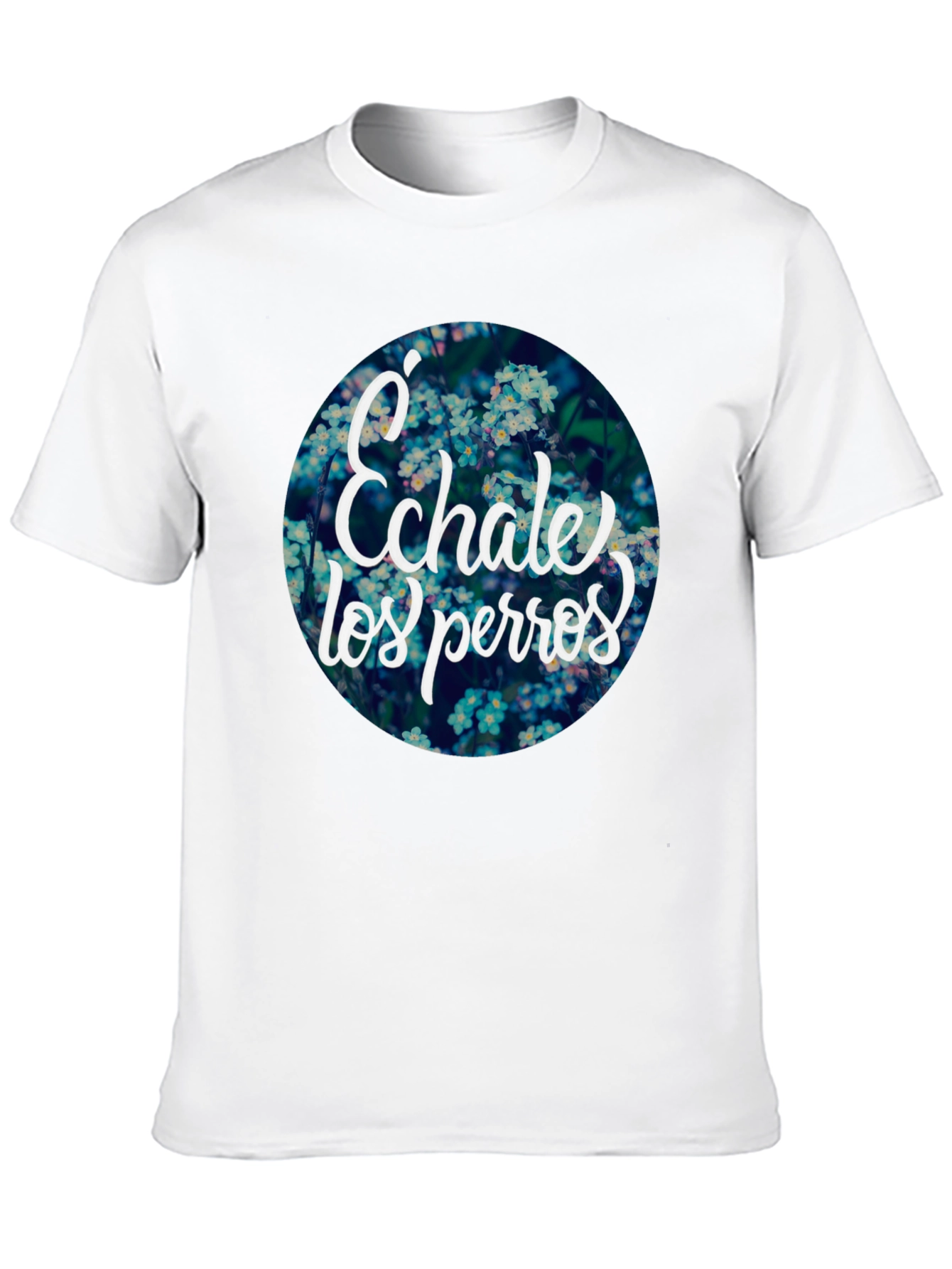 Echale Los Perros Floral Graphic Tee - Black