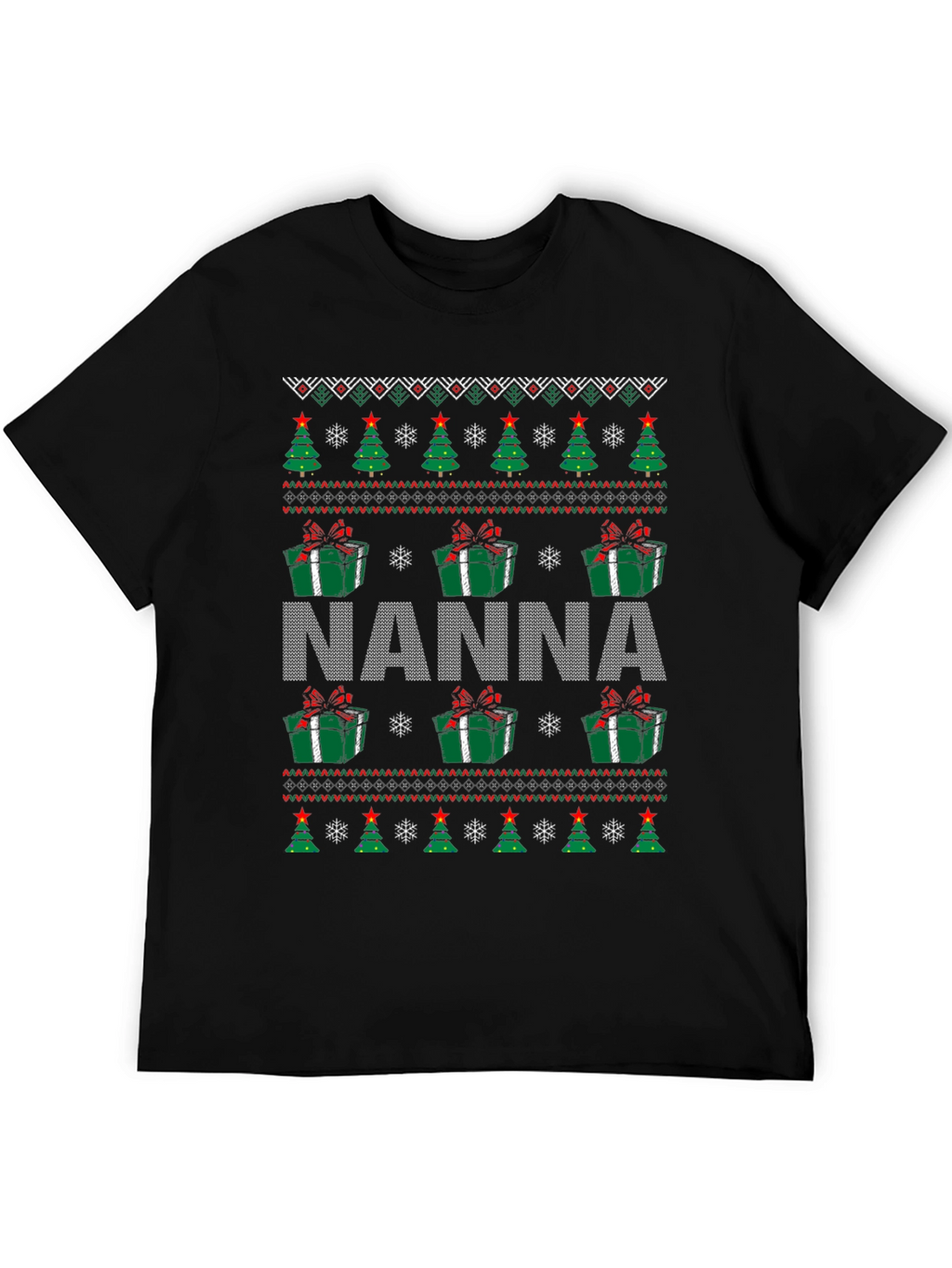 Nanna Christmas Ugly Sweater T-Shirt