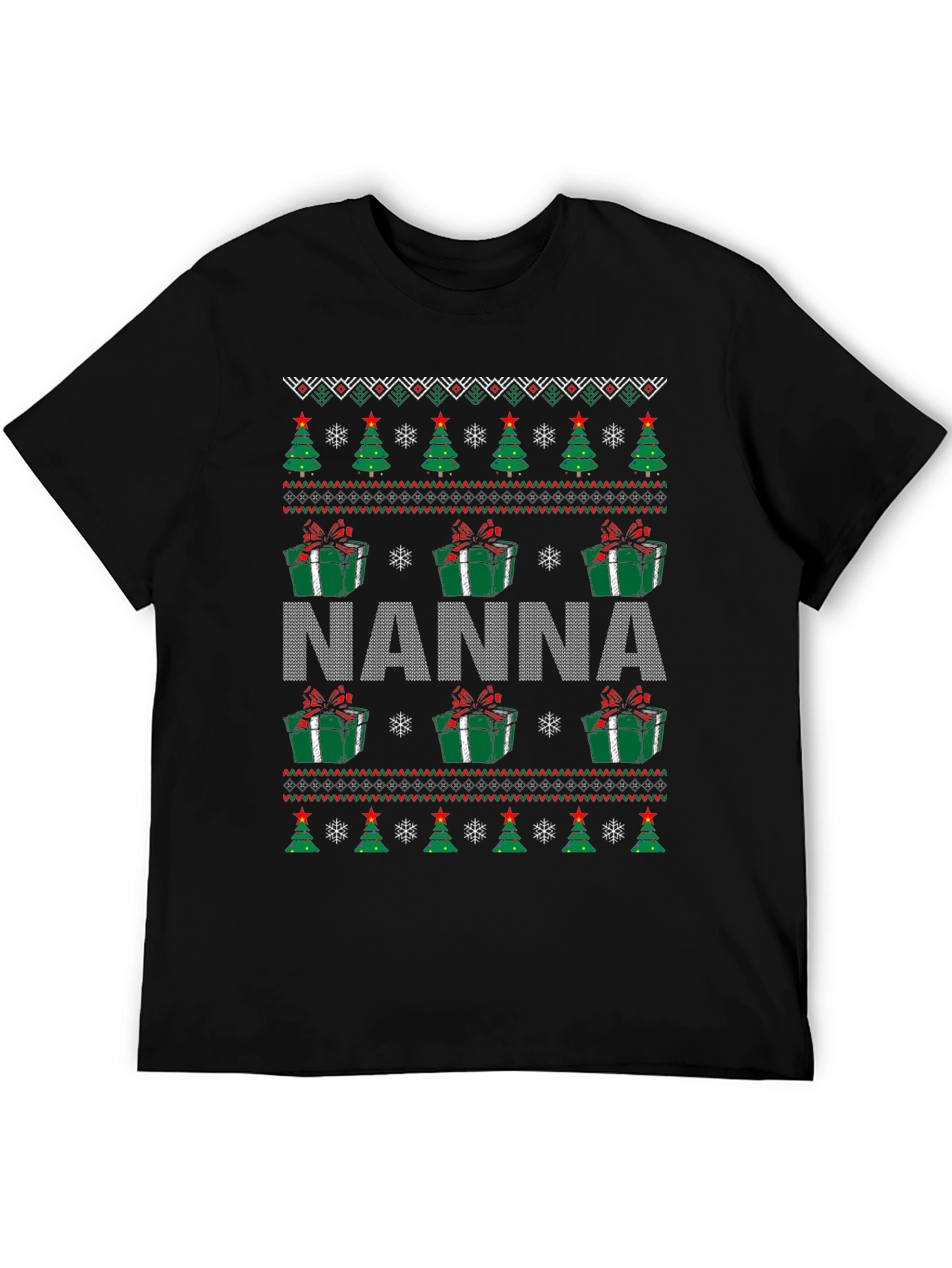 Nanna Christmas Ugly Sweater T-Shirt