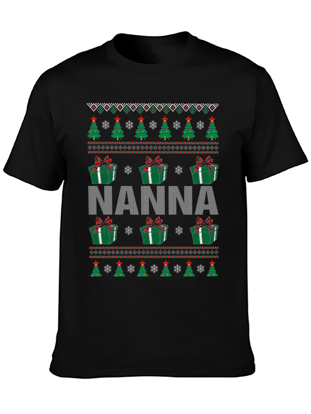 Nanna Christmas Ugly Sweater T-Shirt