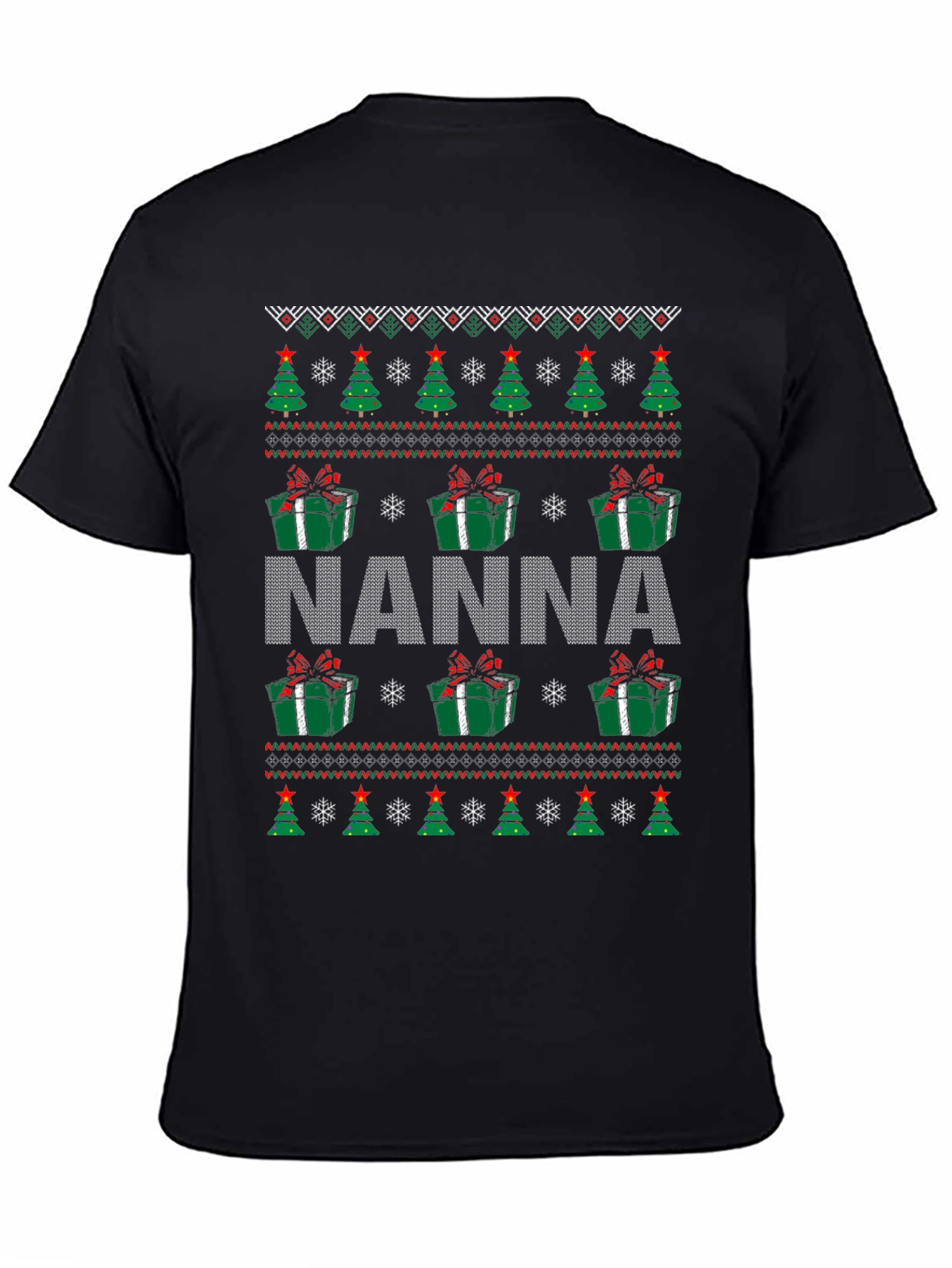 Nanna Christmas Ugly Sweater T-Shirt
