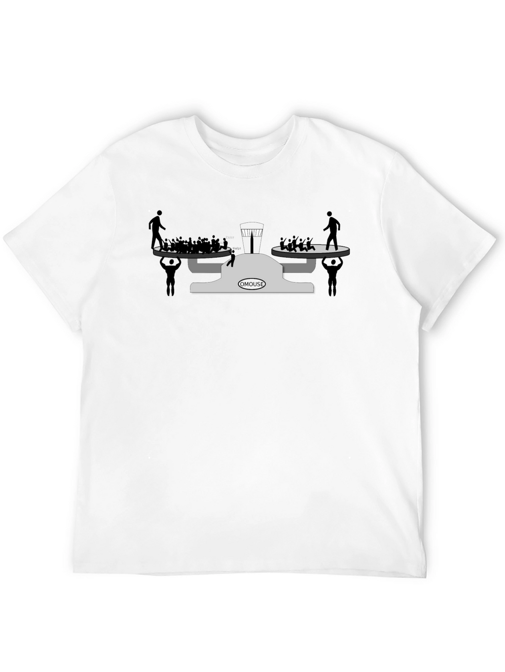 OMOUSE Scales of Justice Graphic Tee