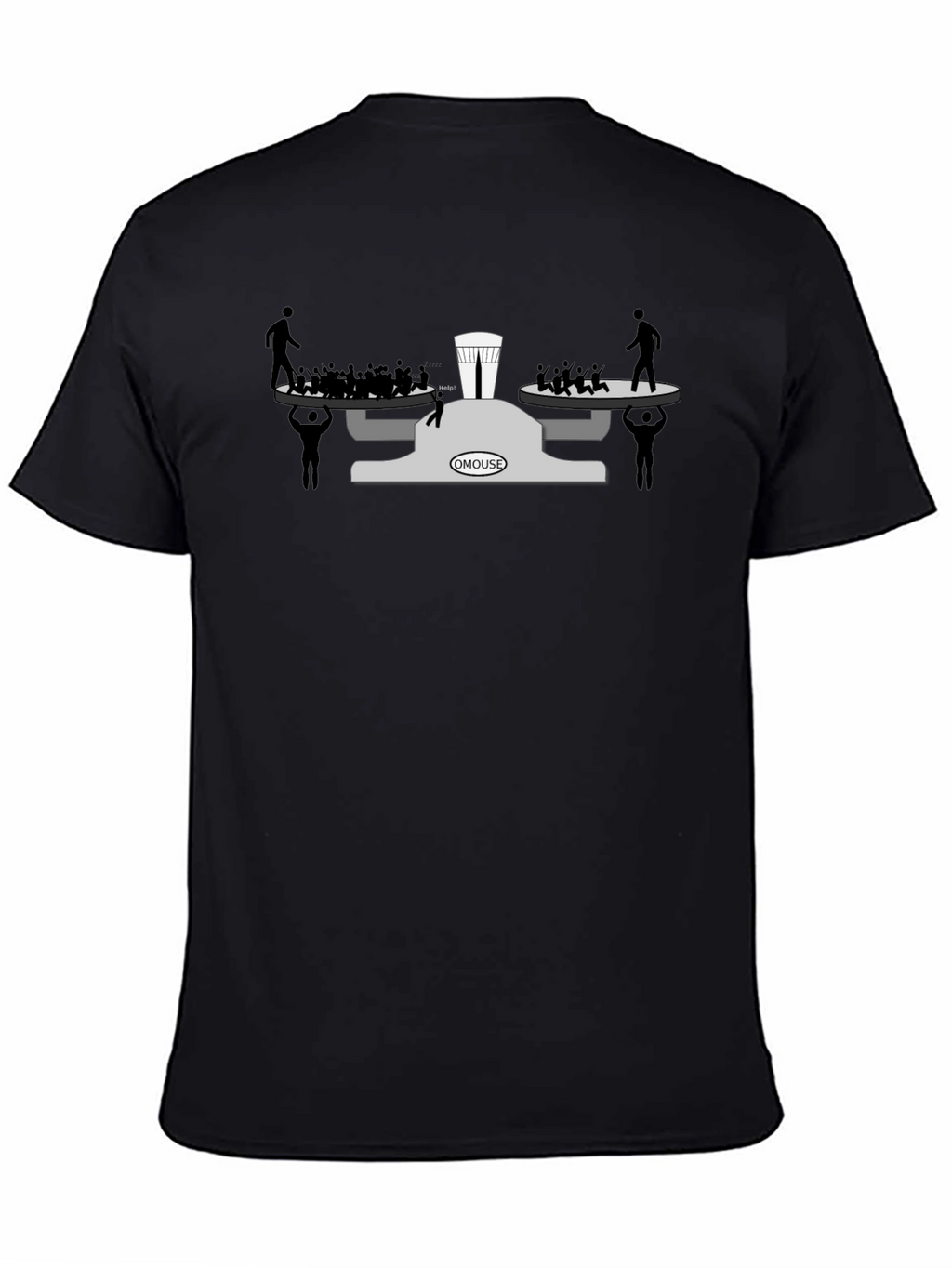 OMOUSE Scales of Justice Graphic Tee