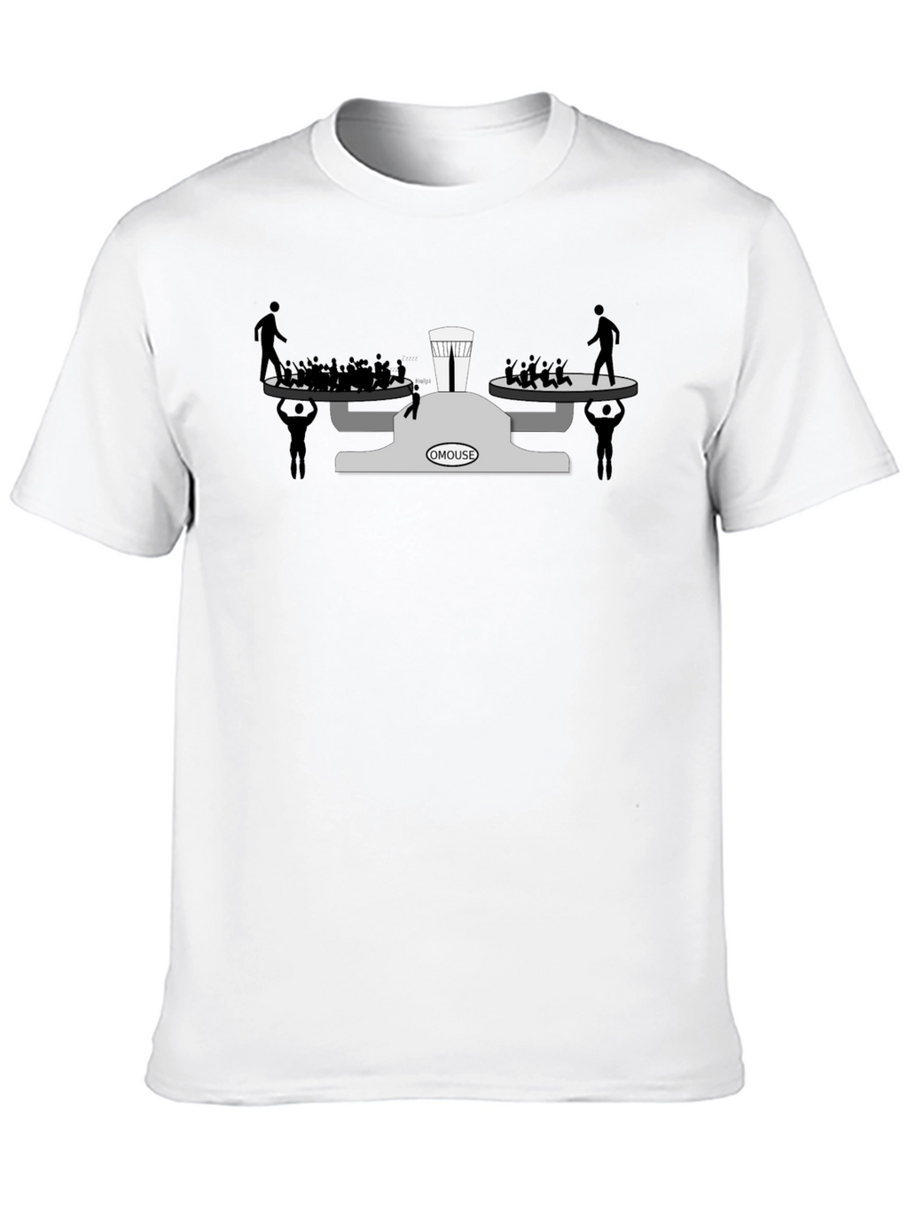 OMOUSE Scales of Justice Graphic Tee