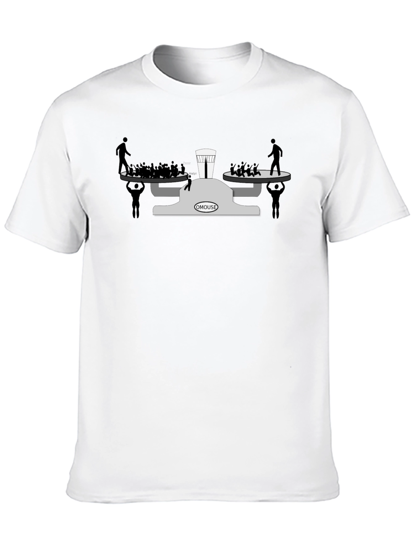 OMOUSE Scales of Justice Graphic Tee