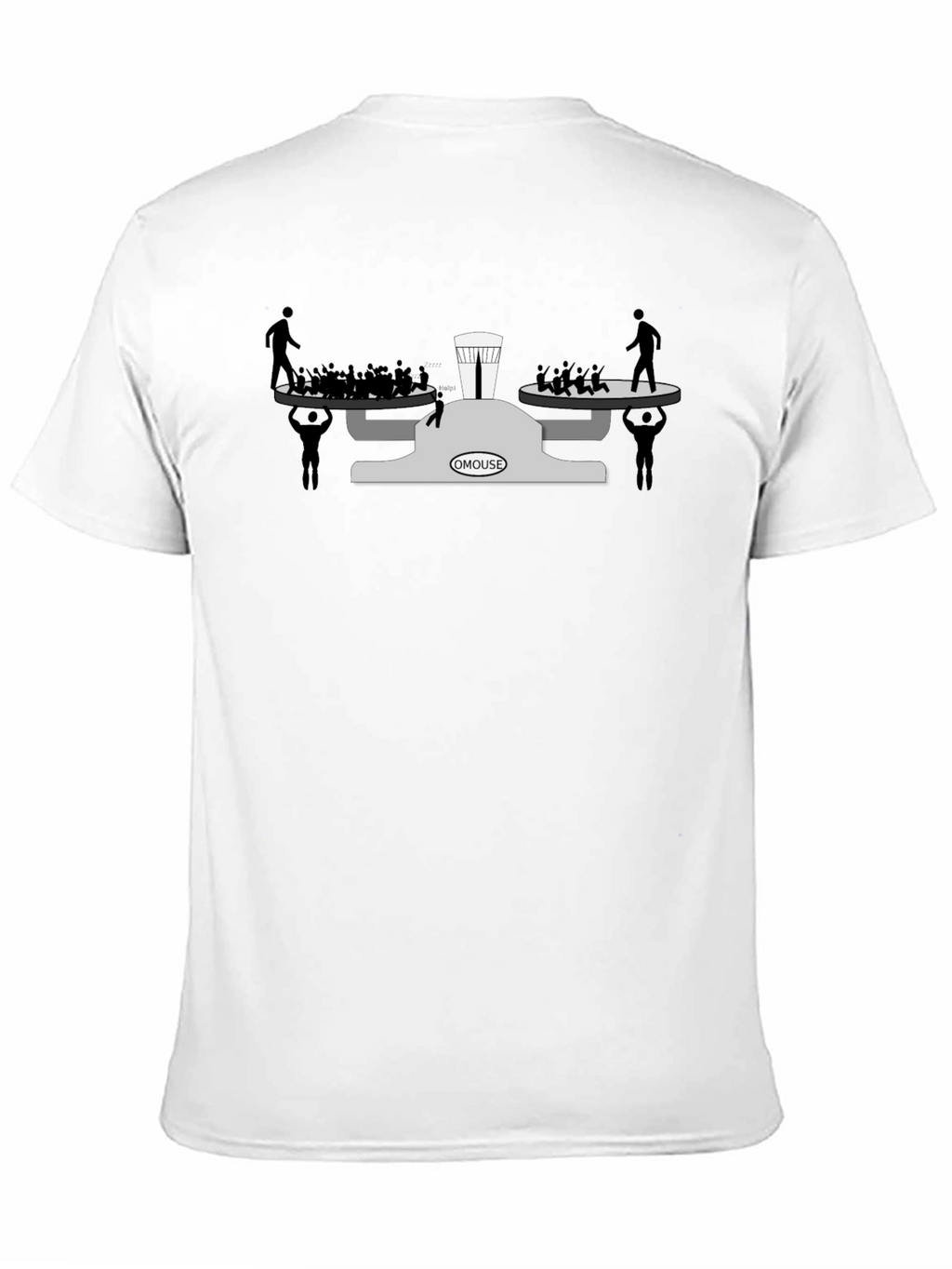 OMOUSE Scales of Justice Graphic Tee