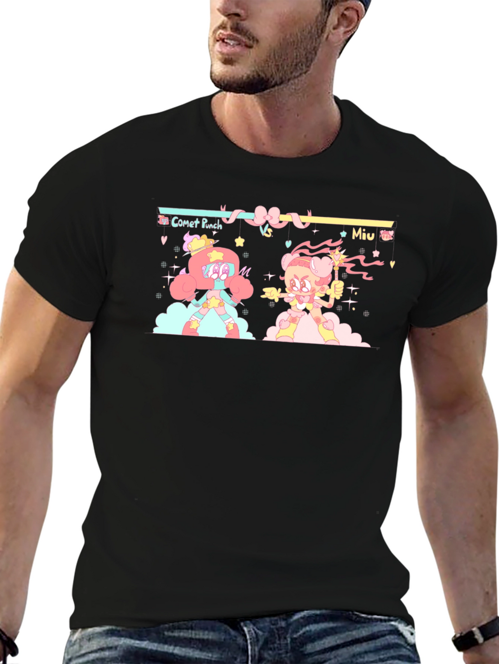 Comet Punch vs Miu Black T-Shirt