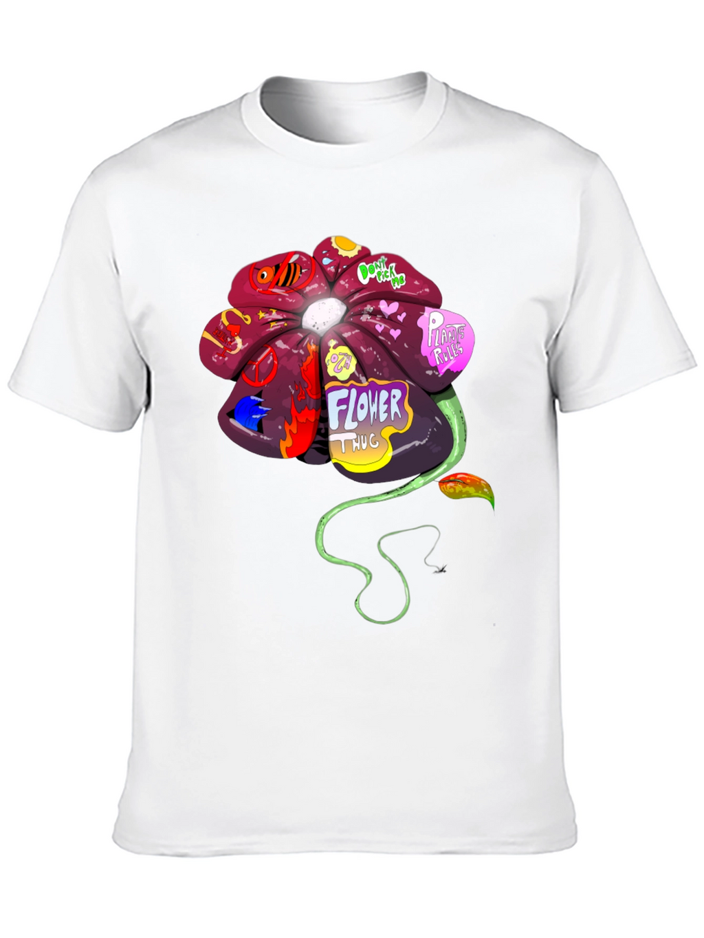 Flower Thug Graphic T-Shirt