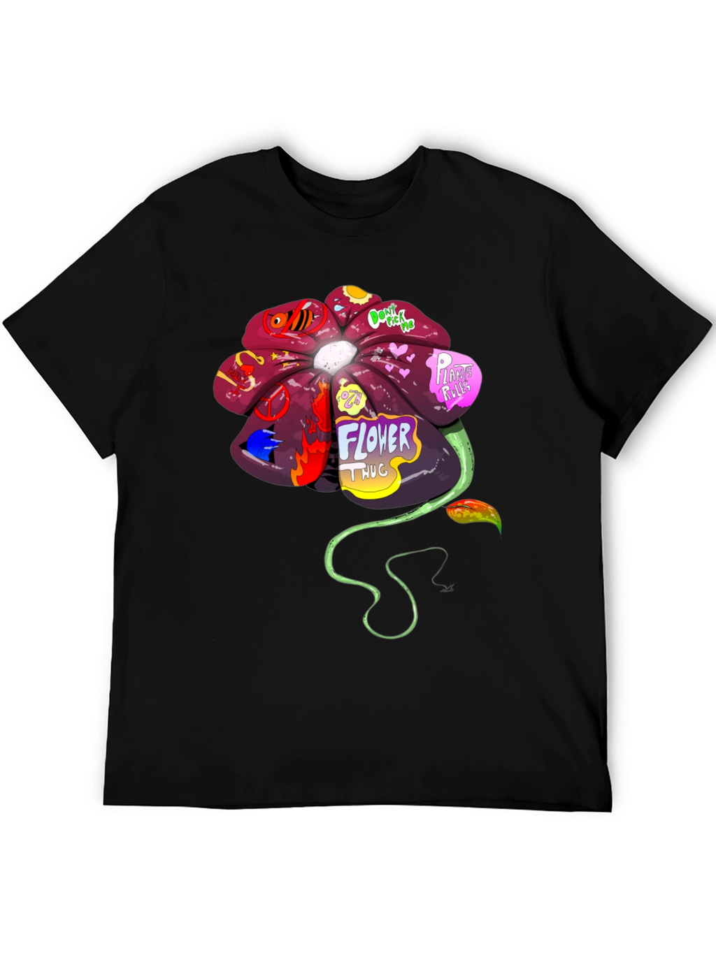 Flower Thug Graphic T-Shirt