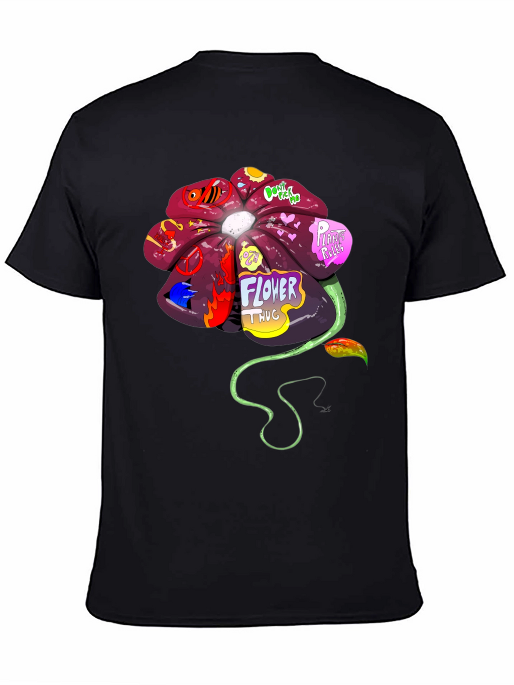Flower Thug Graphic T-Shirt
