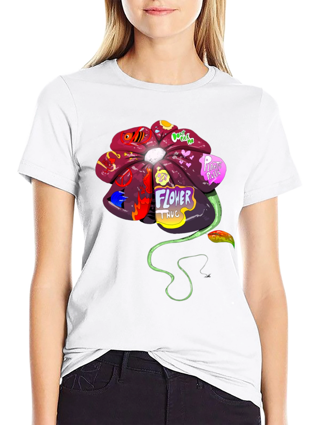 Flower Thug Graphic T-Shirt