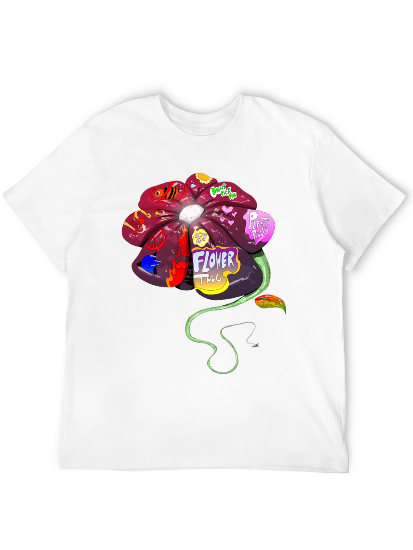 Flower Thug Graphic T-Shirt
