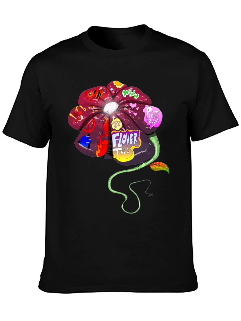 Flower Thug Graphic T-Shirt