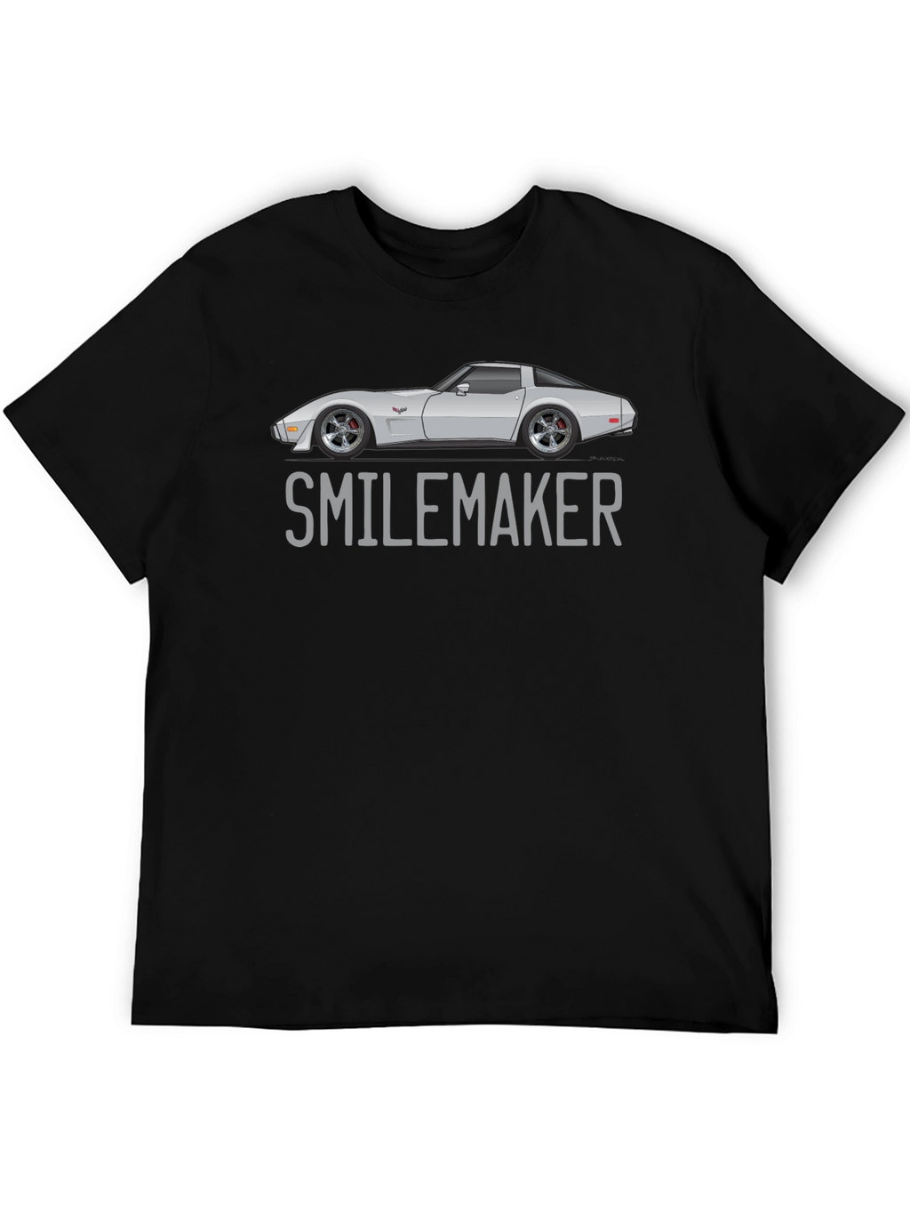 Smilemaker Car Graphic Tee - Cool Car Lover Shirt