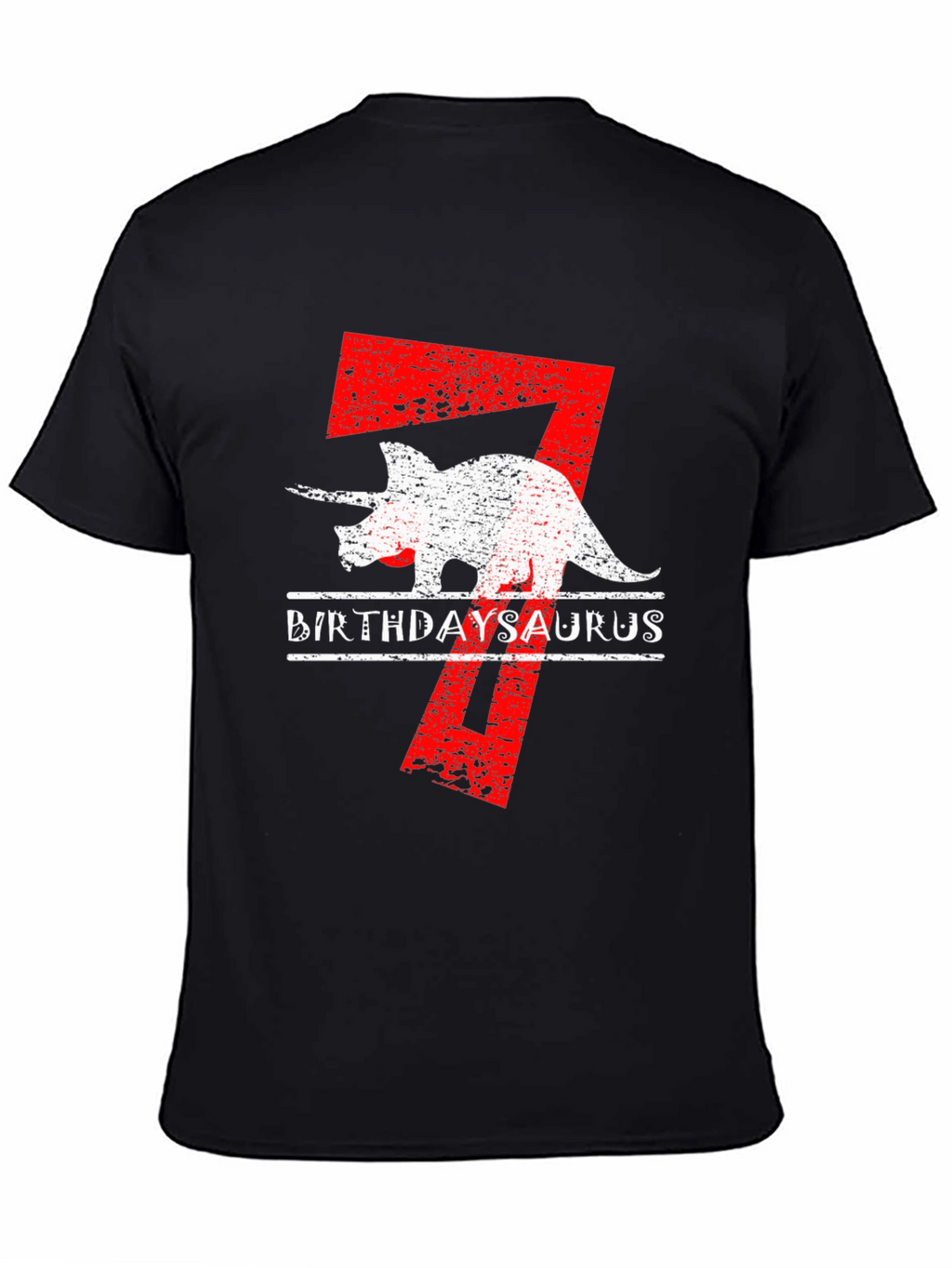 BirthdaySaurus T-Shirt 7th Birthday Dino Tee