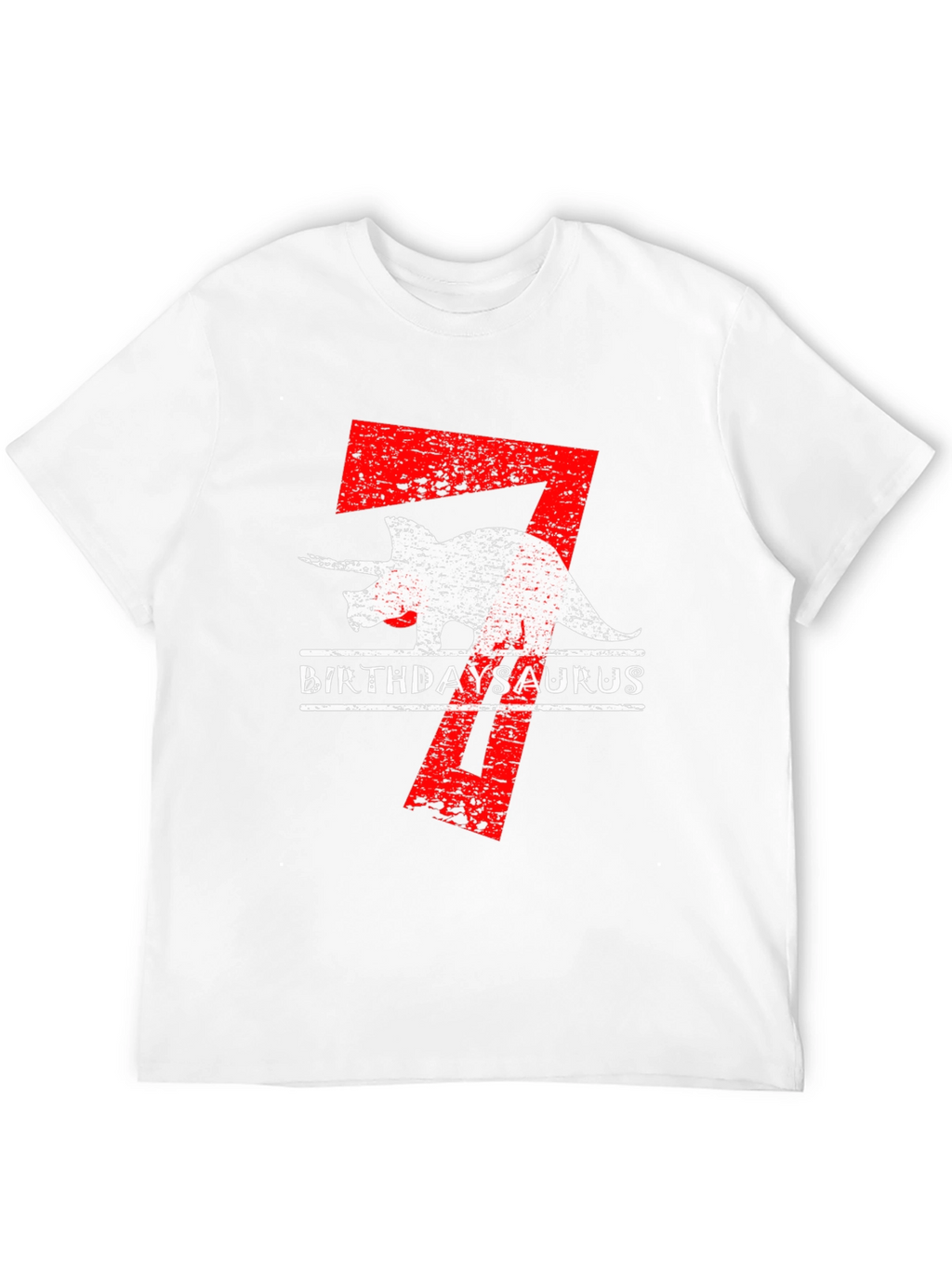 BirthdaySaurus T-Shirt 7th Birthday Dino Tee