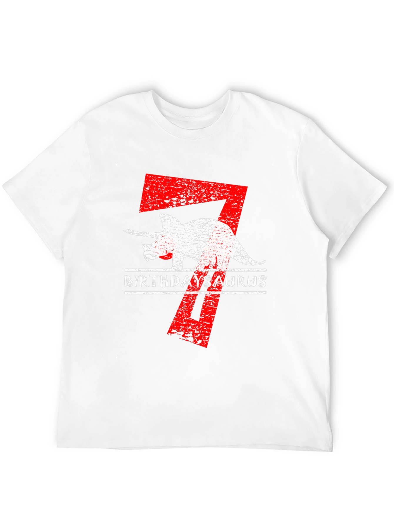 BirthdaySaurus T-Shirt 7th Birthday Dino Tee