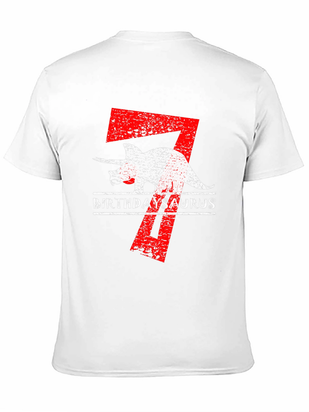 BirthdaySaurus T-Shirt 7th Birthday Dino Tee