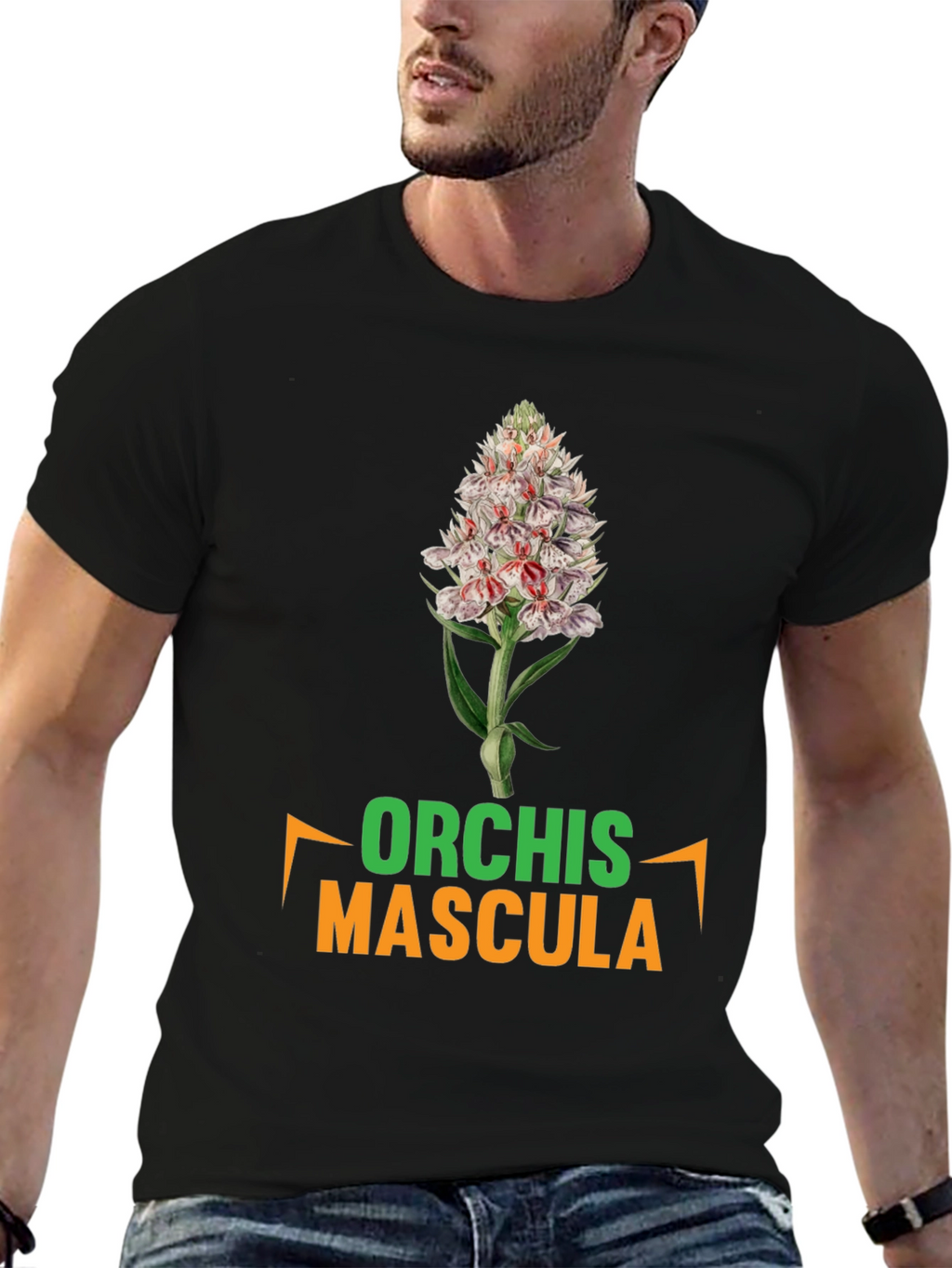 Orchis Mascula T-Shirt - Botanical Graphic Tee