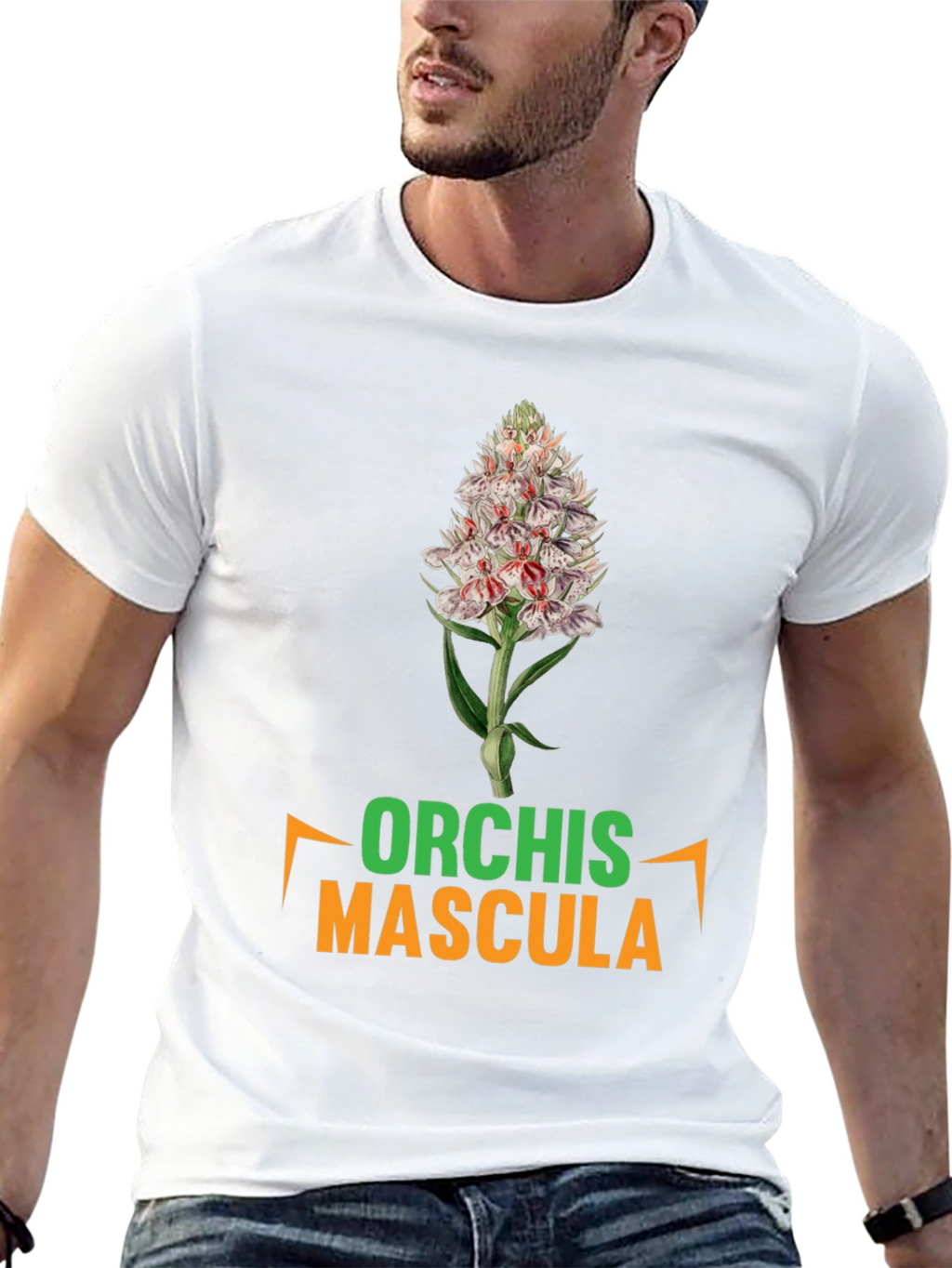 Orchis Mascula T-Shirt - Botanical Graphic Tee