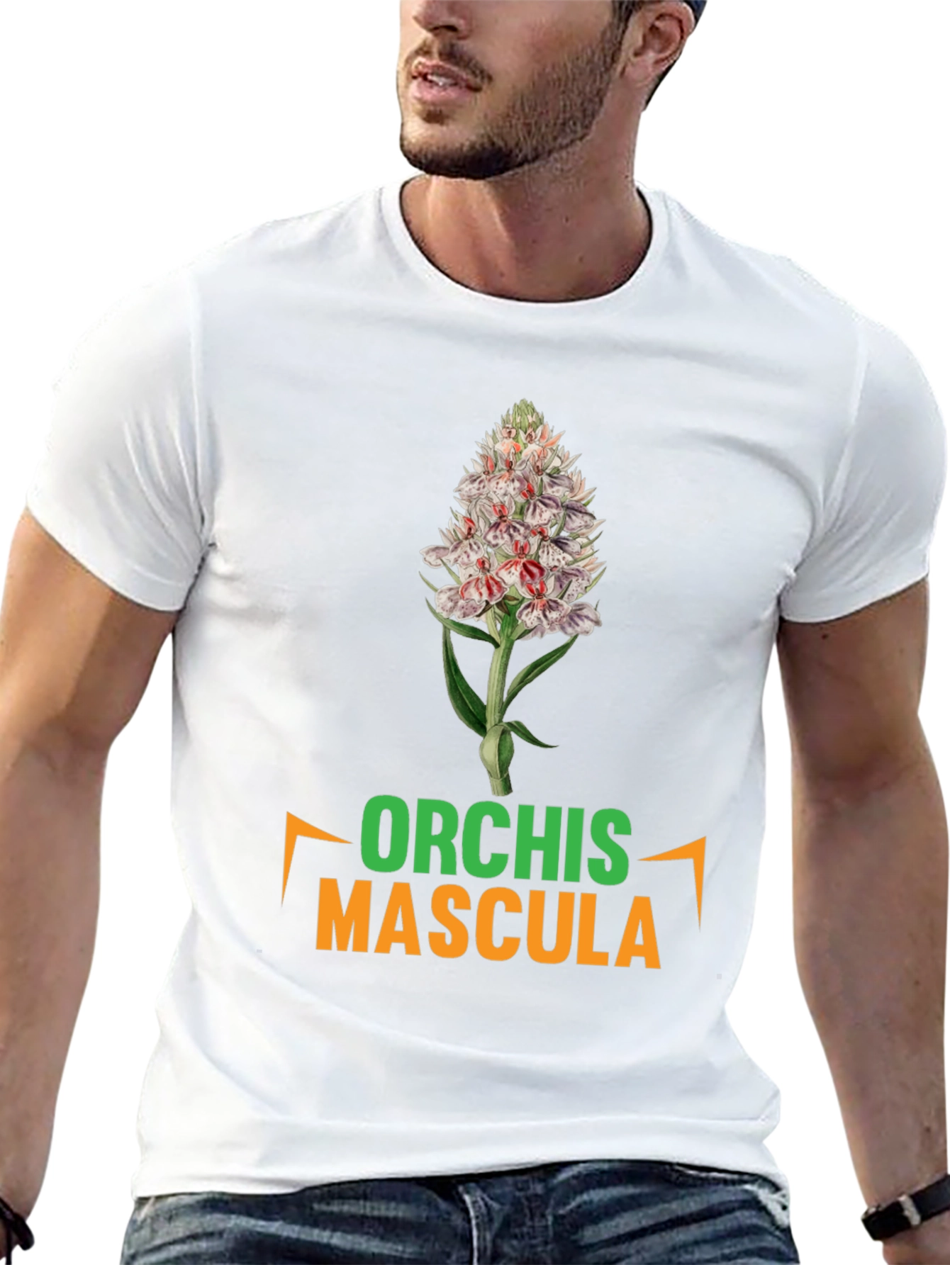 Orchis Mascula T-Shirt - Botanical Graphic Tee