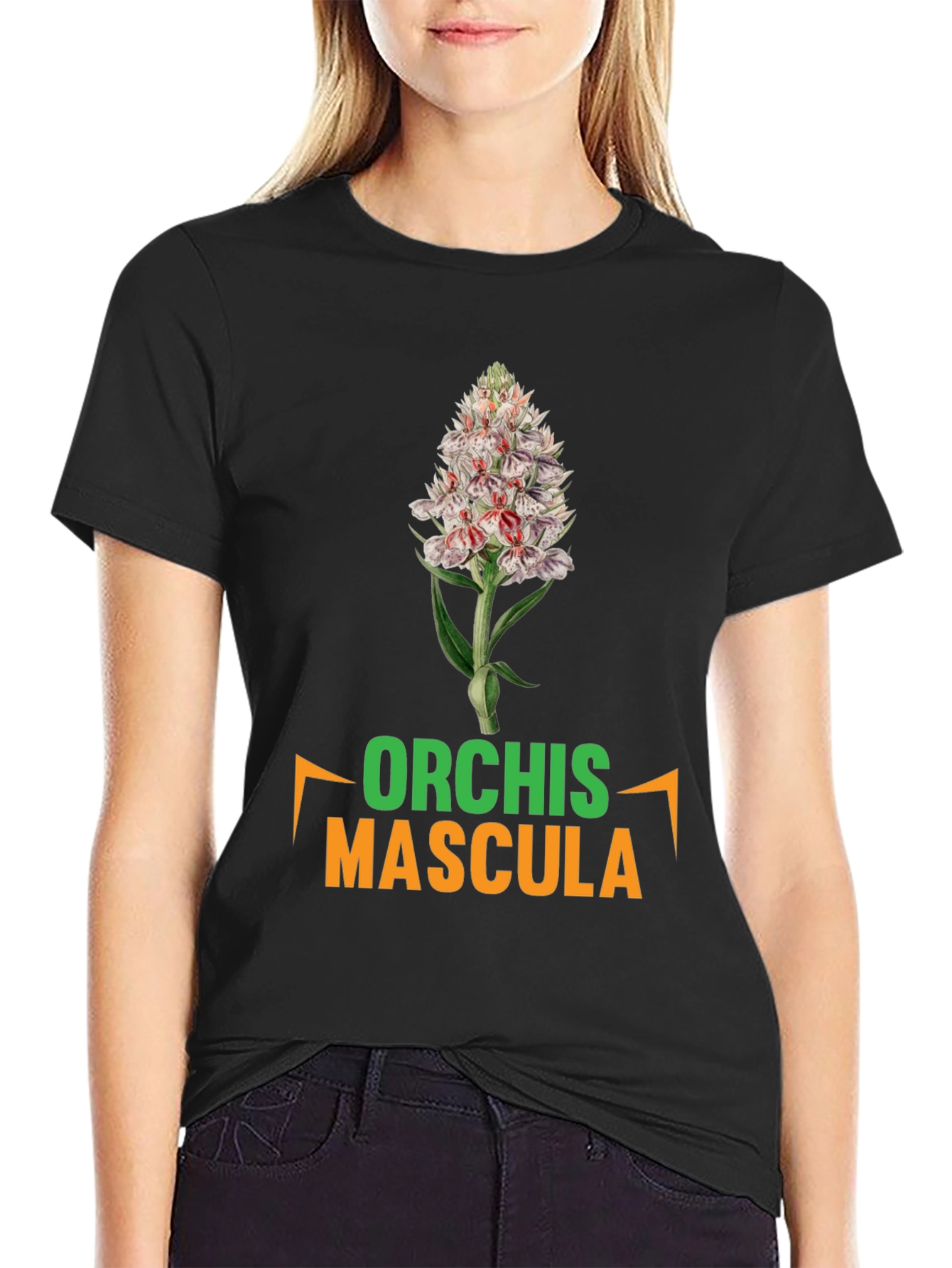 Orchis Mascula T-Shirt - Botanical Graphic Tee