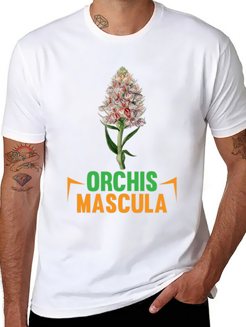 Orchis Mascula T-Shirt - Botanical Graphic Tee