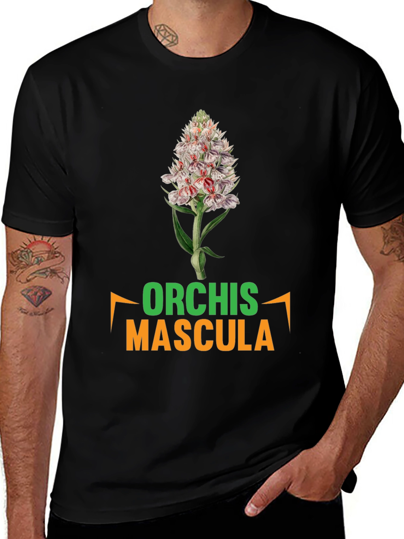 Orchis Mascula T-Shirt - Botanical Graphic Tee