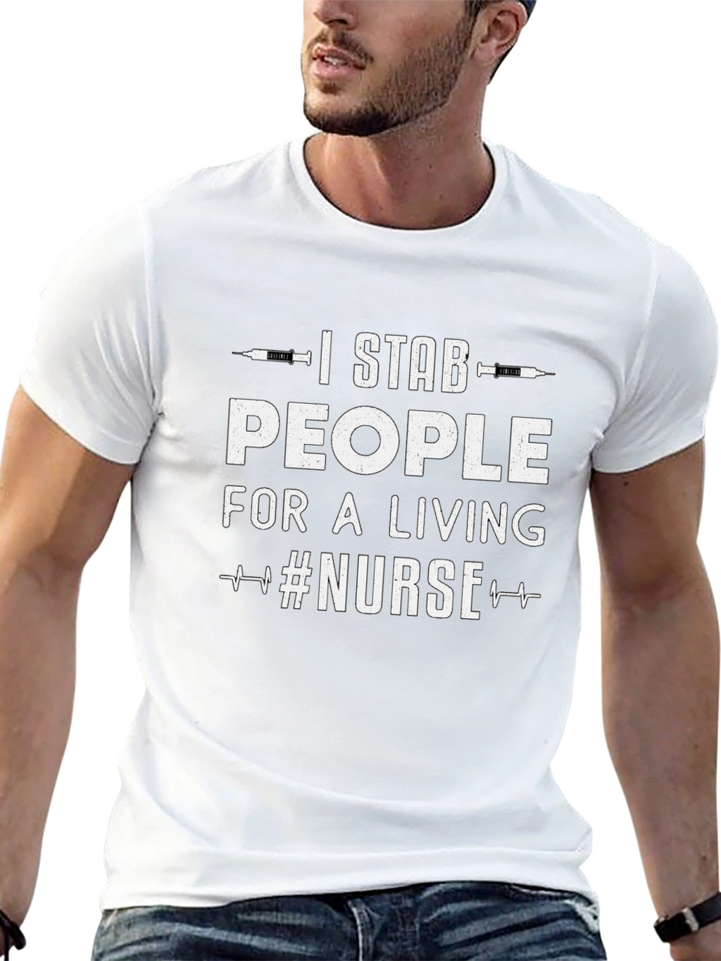 I Stab People For a Living Nurse T-Shirt