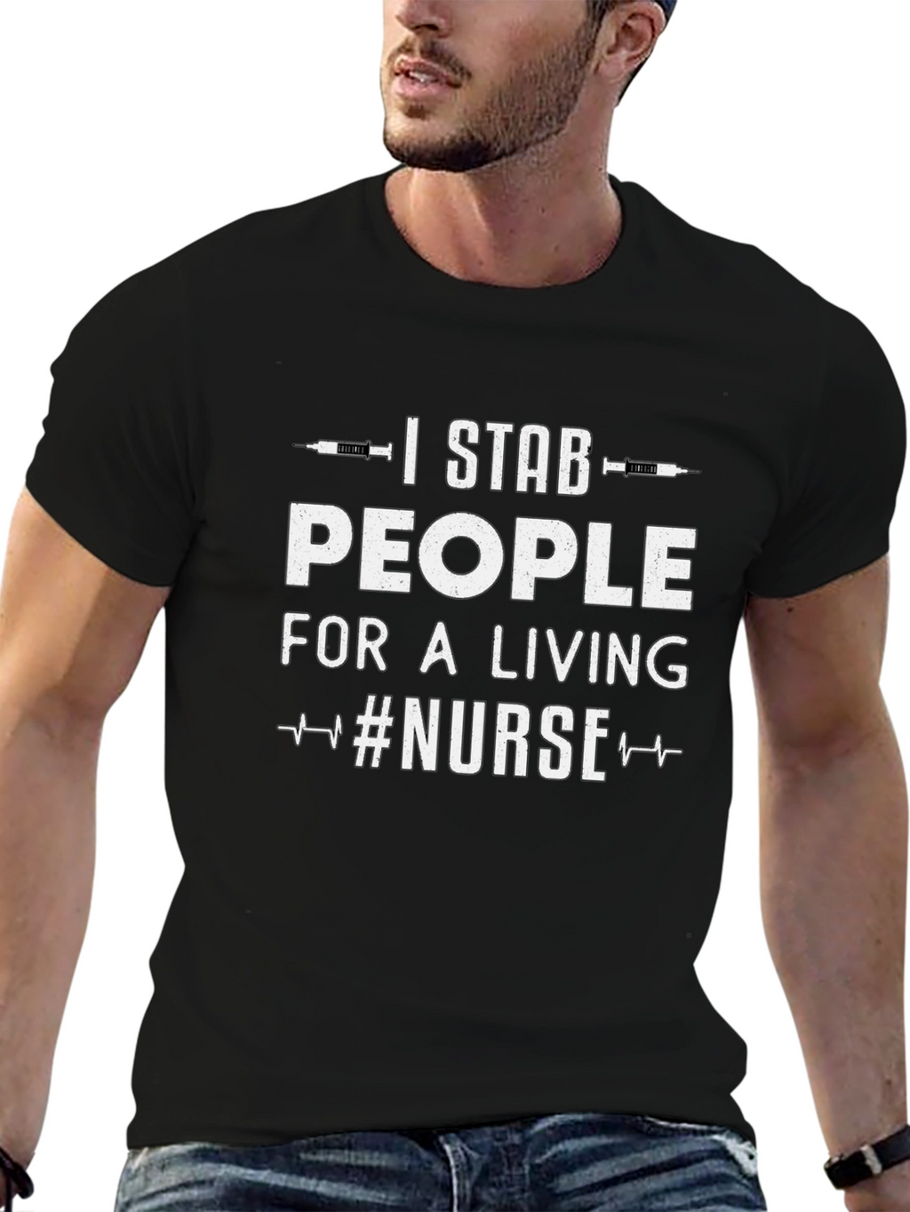 I Stab People For a Living Nurse T-Shirt