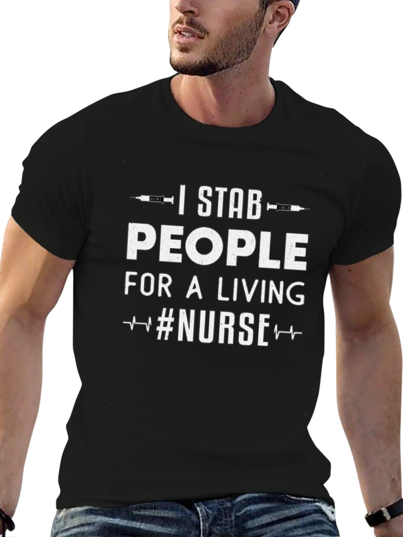 I Stab People For a Living Nurse T-Shirt