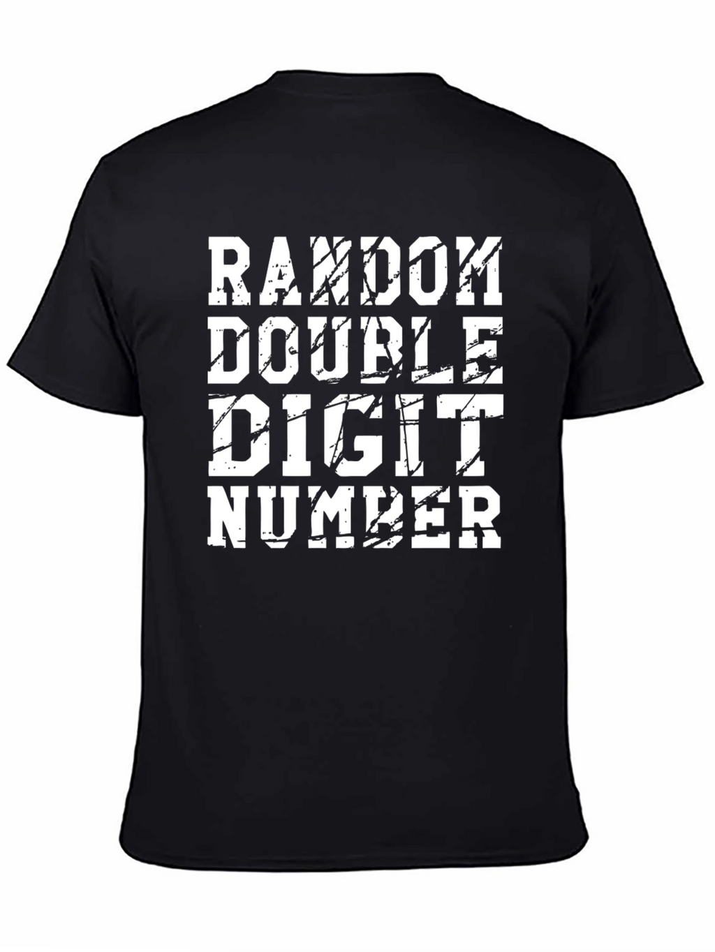 Random Double Digit Number Graphic Tee Shirt