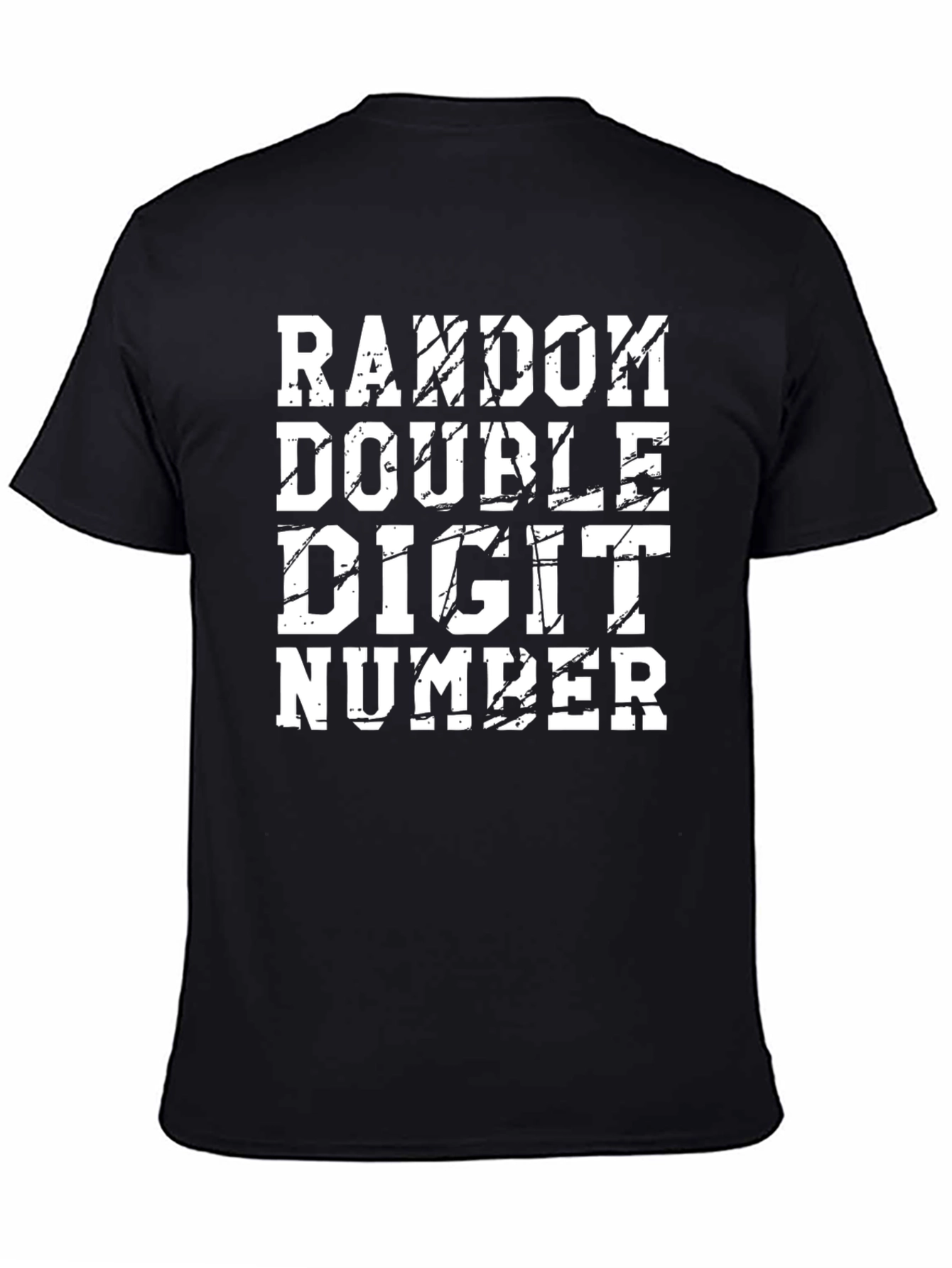 Random Double Digit Number Graphic Tee Shirt