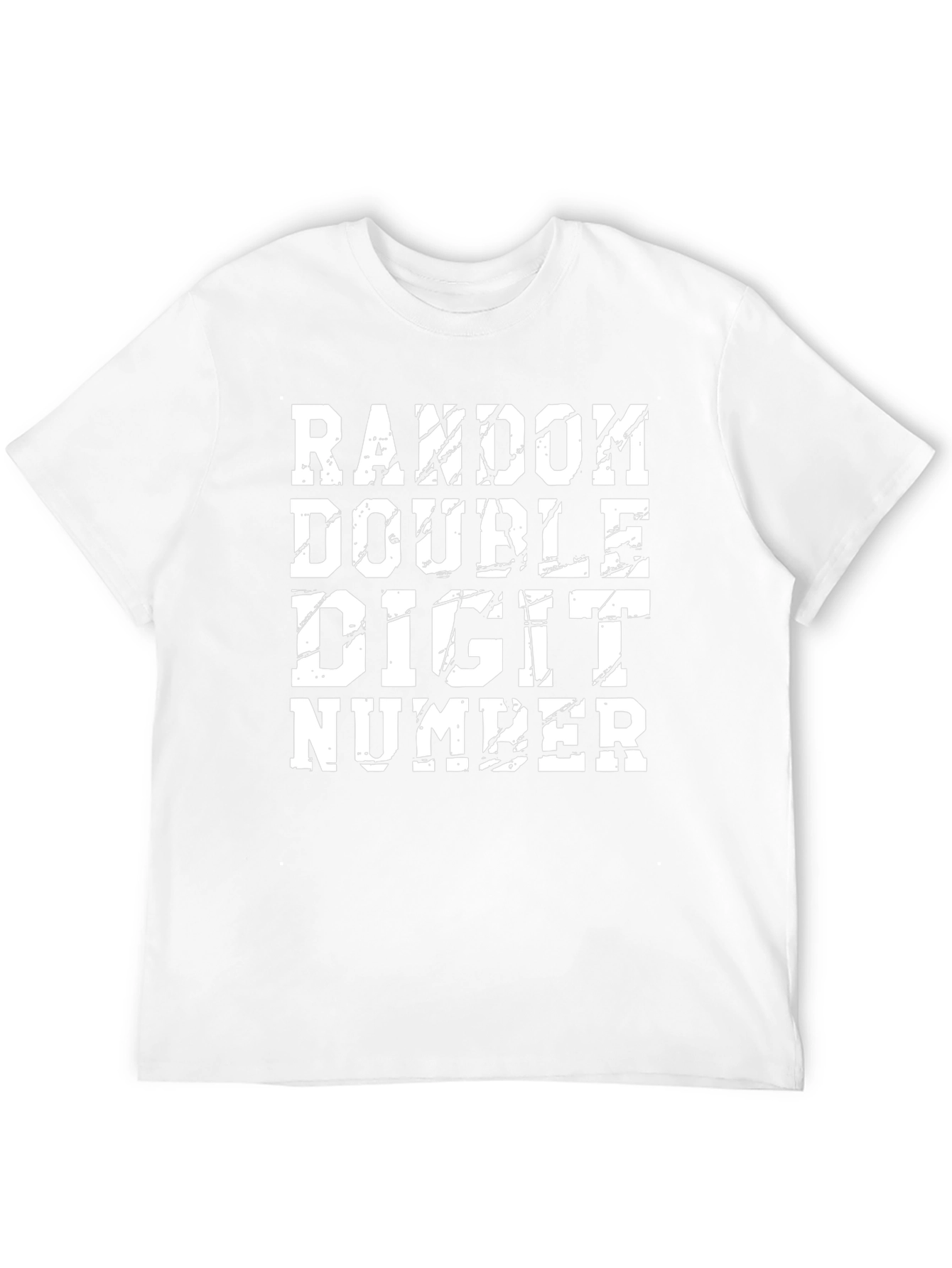 Random Double Digit Number Graphic Tee Shirt