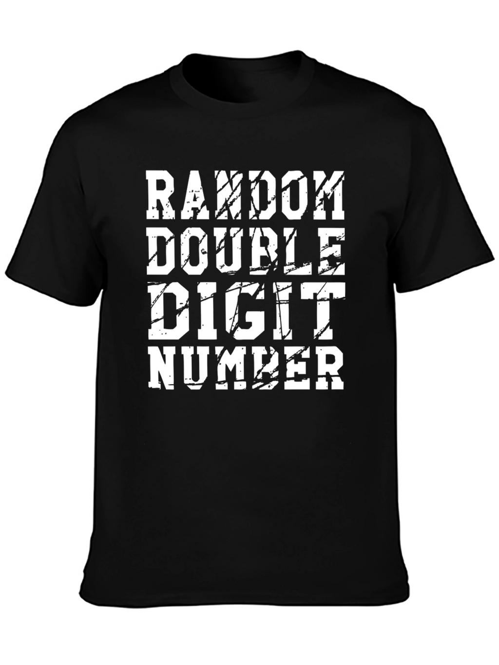 Random Double Digit Number Graphic Tee Shirt
