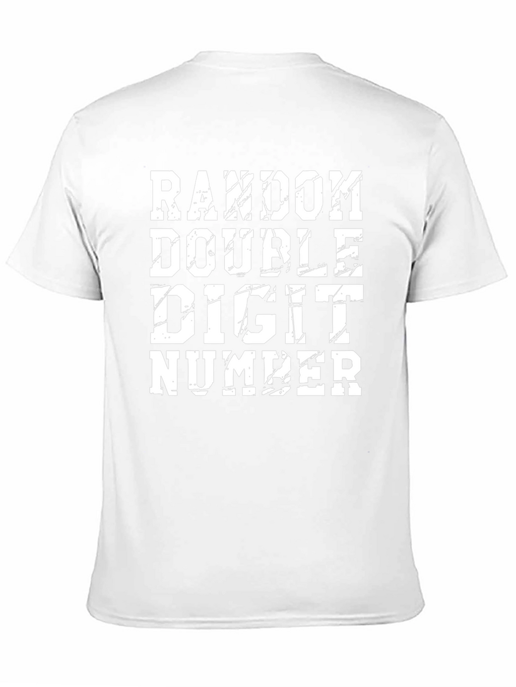 Random Double Digit Number Graphic Tee Shirt