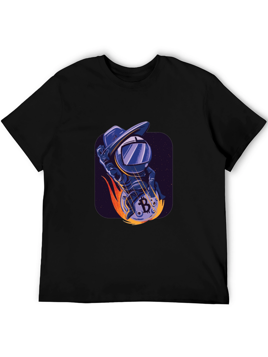 Bitcoin Astronaut T-Shirt - Crypto Space Cowboy Tee