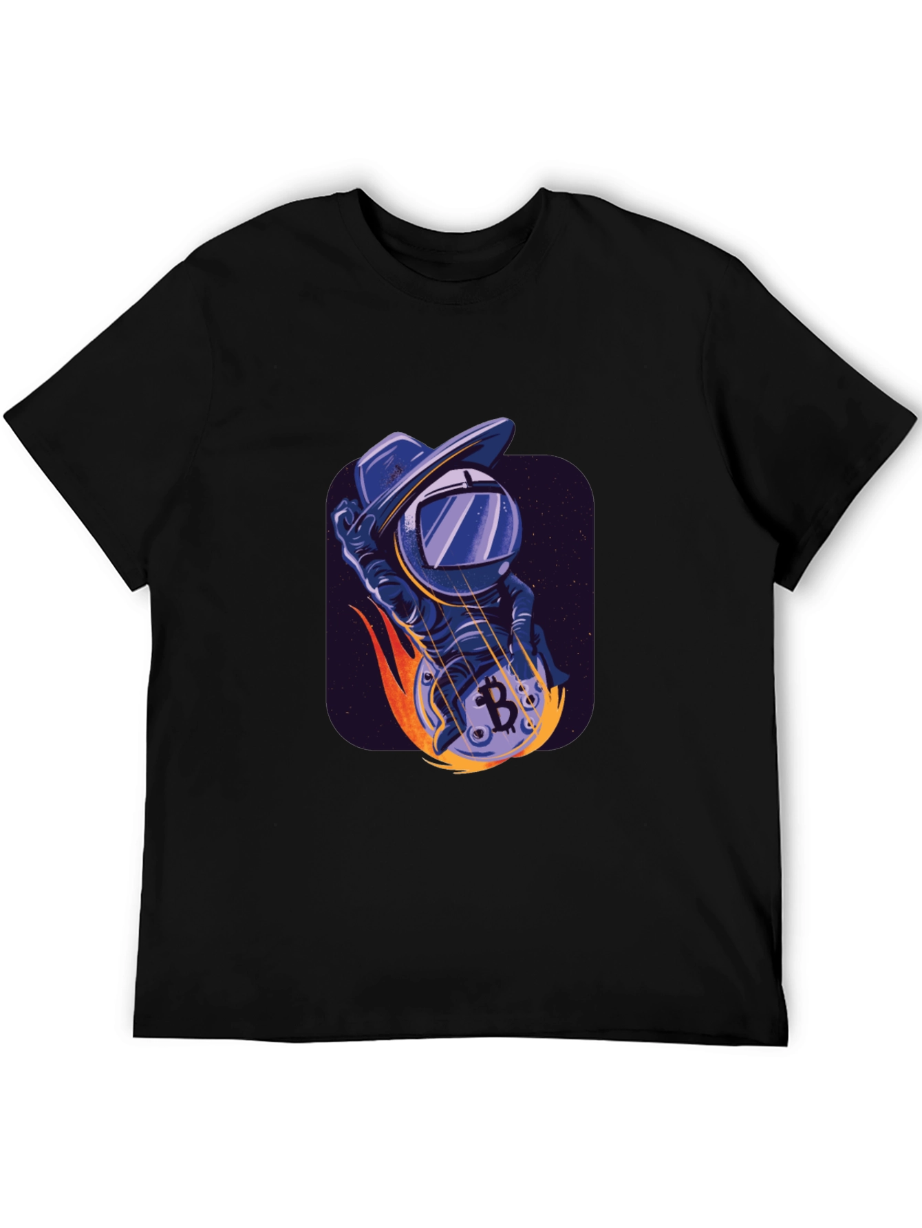 Bitcoin Astronaut T-Shirt - Crypto Space Cowboy Tee