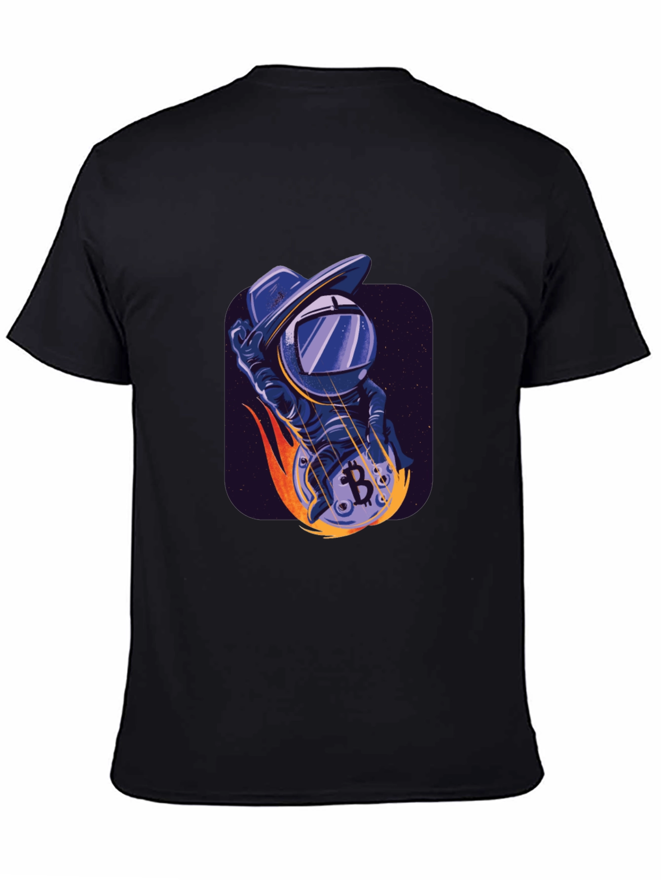 Bitcoin Astronaut T-Shirt - Crypto Space Cowboy Tee