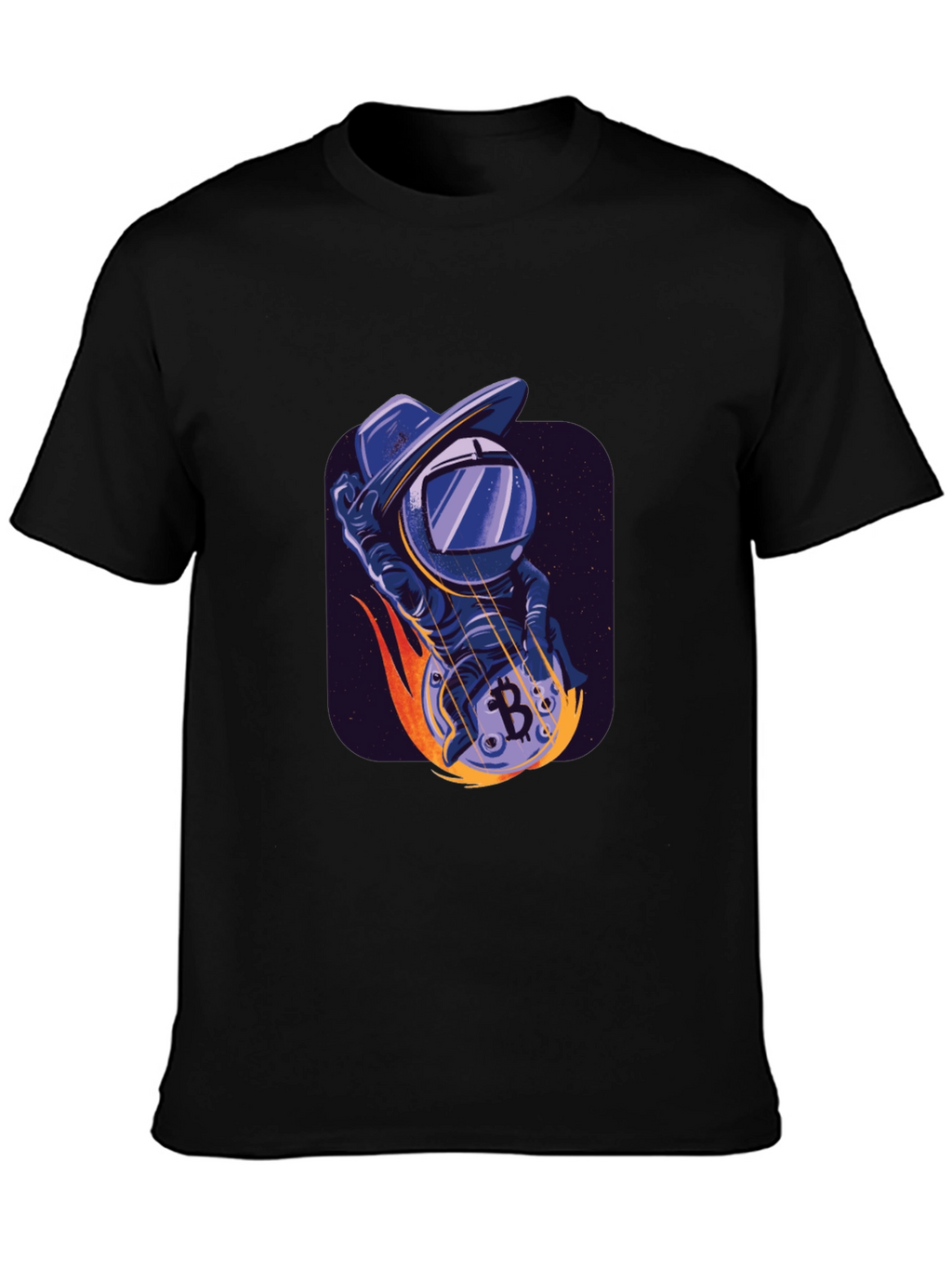 Bitcoin Astronaut T-Shirt - Crypto Space Cowboy Tee