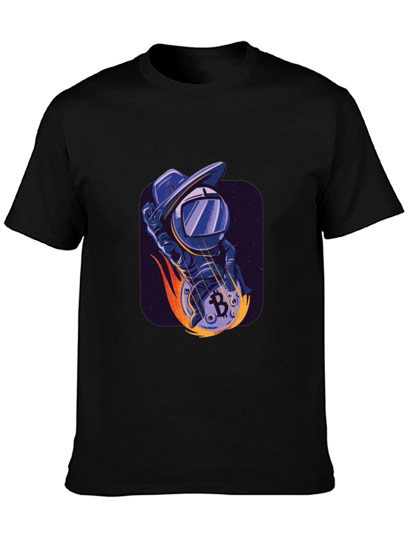 Bitcoin Astronaut T-Shirt - Crypto Space Cowboy Tee