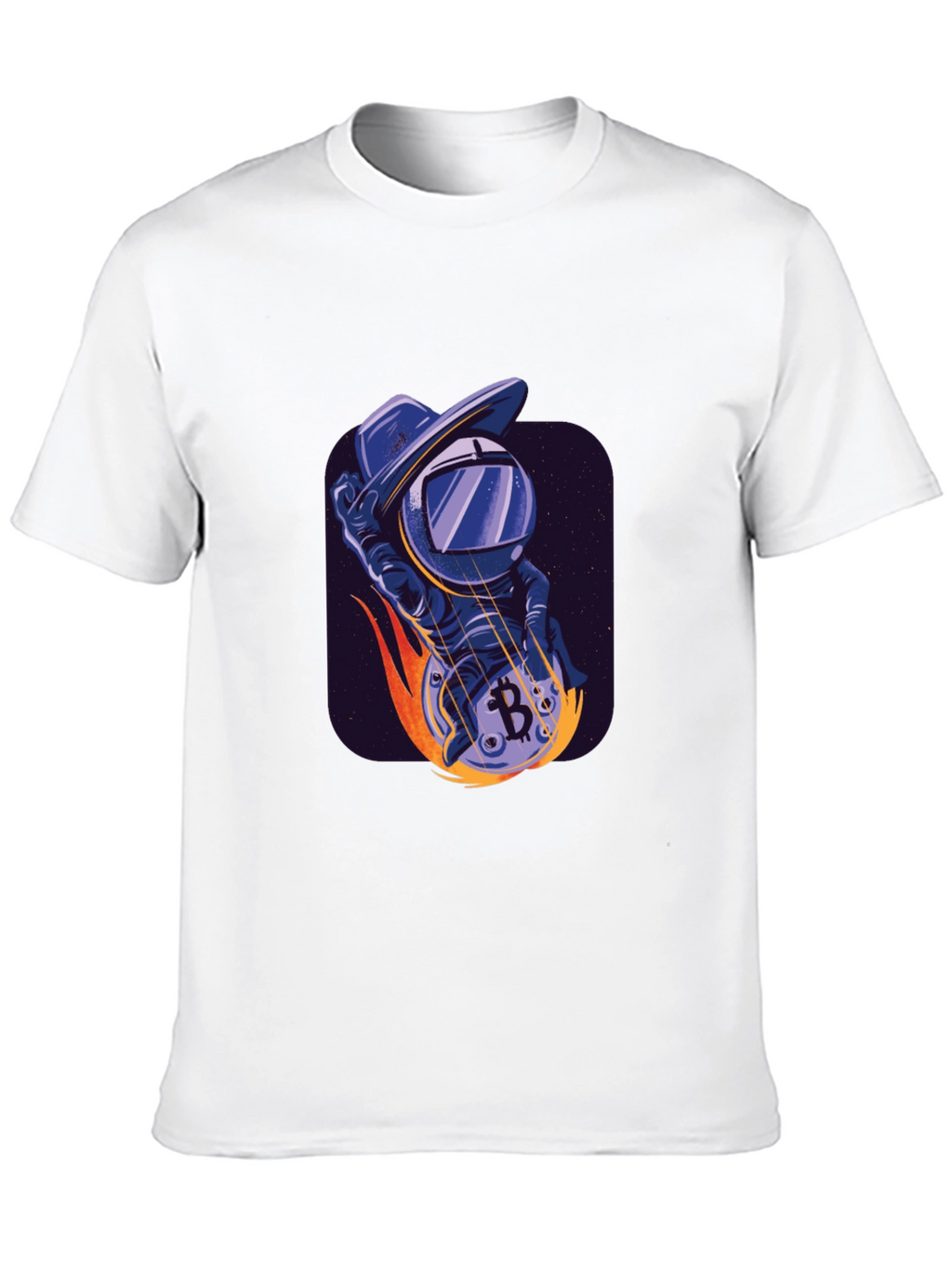 Bitcoin Astronaut T-Shirt - Crypto Space Cowboy Tee