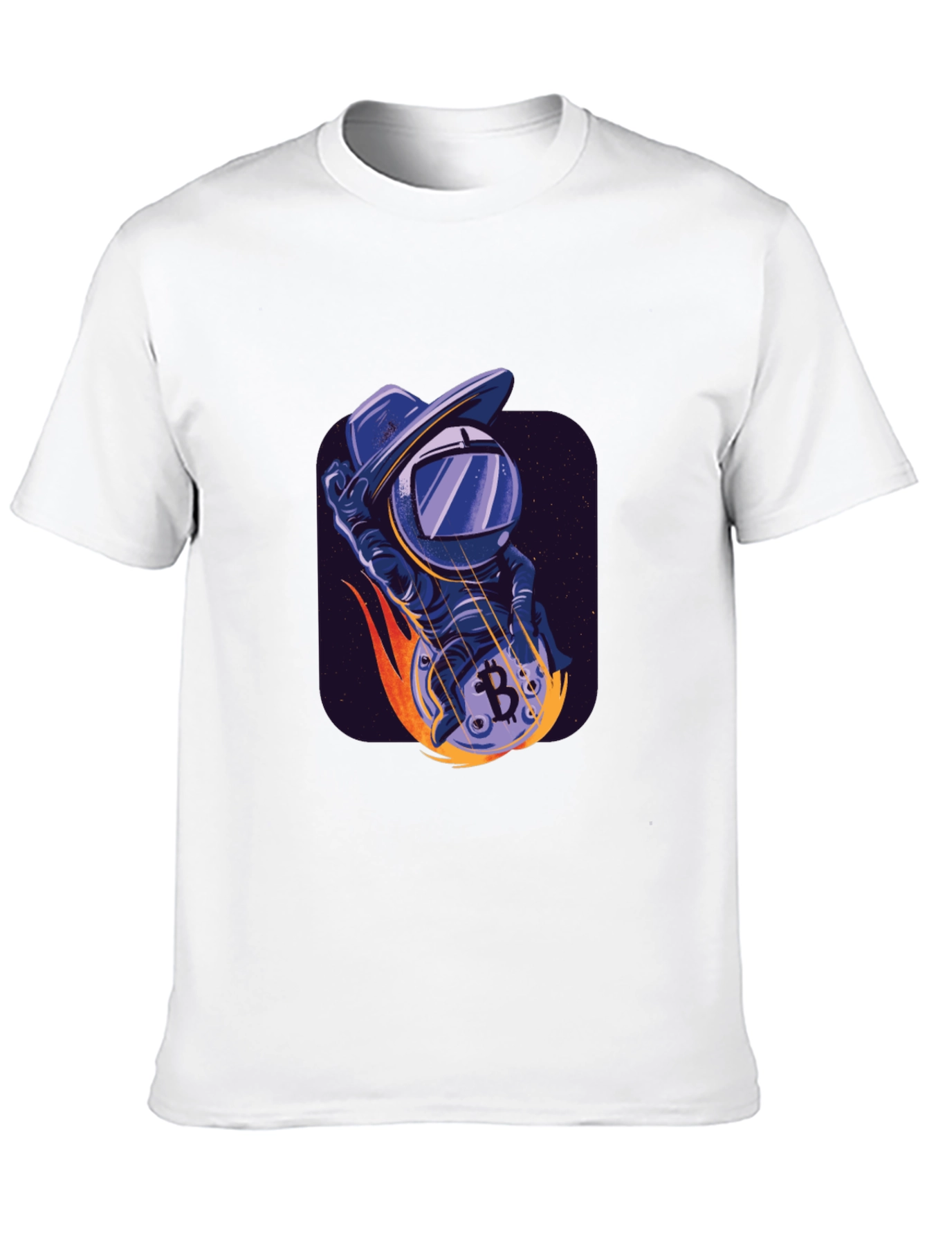 Bitcoin Astronaut T-Shirt - Crypto Space Cowboy Tee
