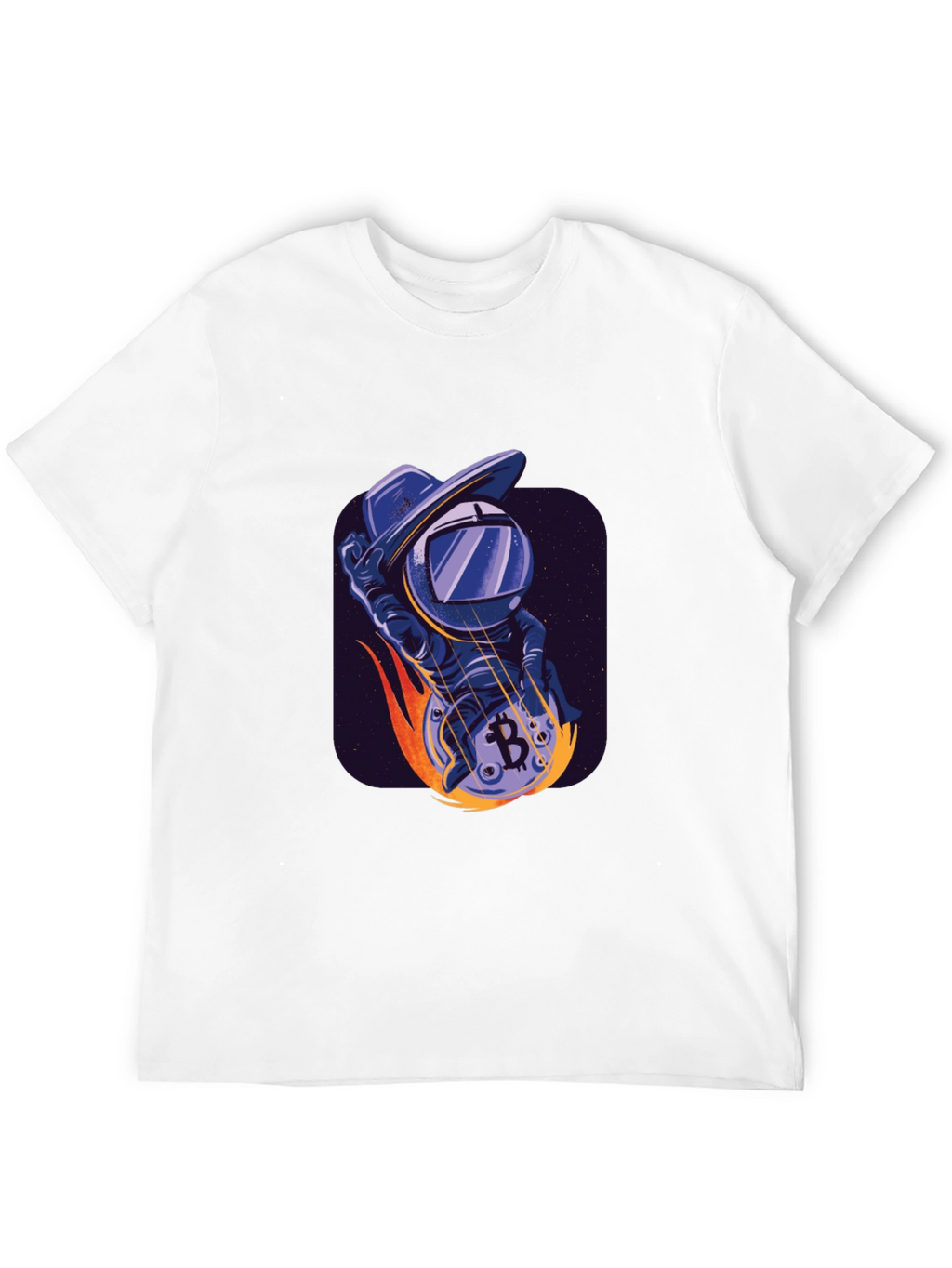 Bitcoin Astronaut T-Shirt - Crypto Space Cowboy Tee