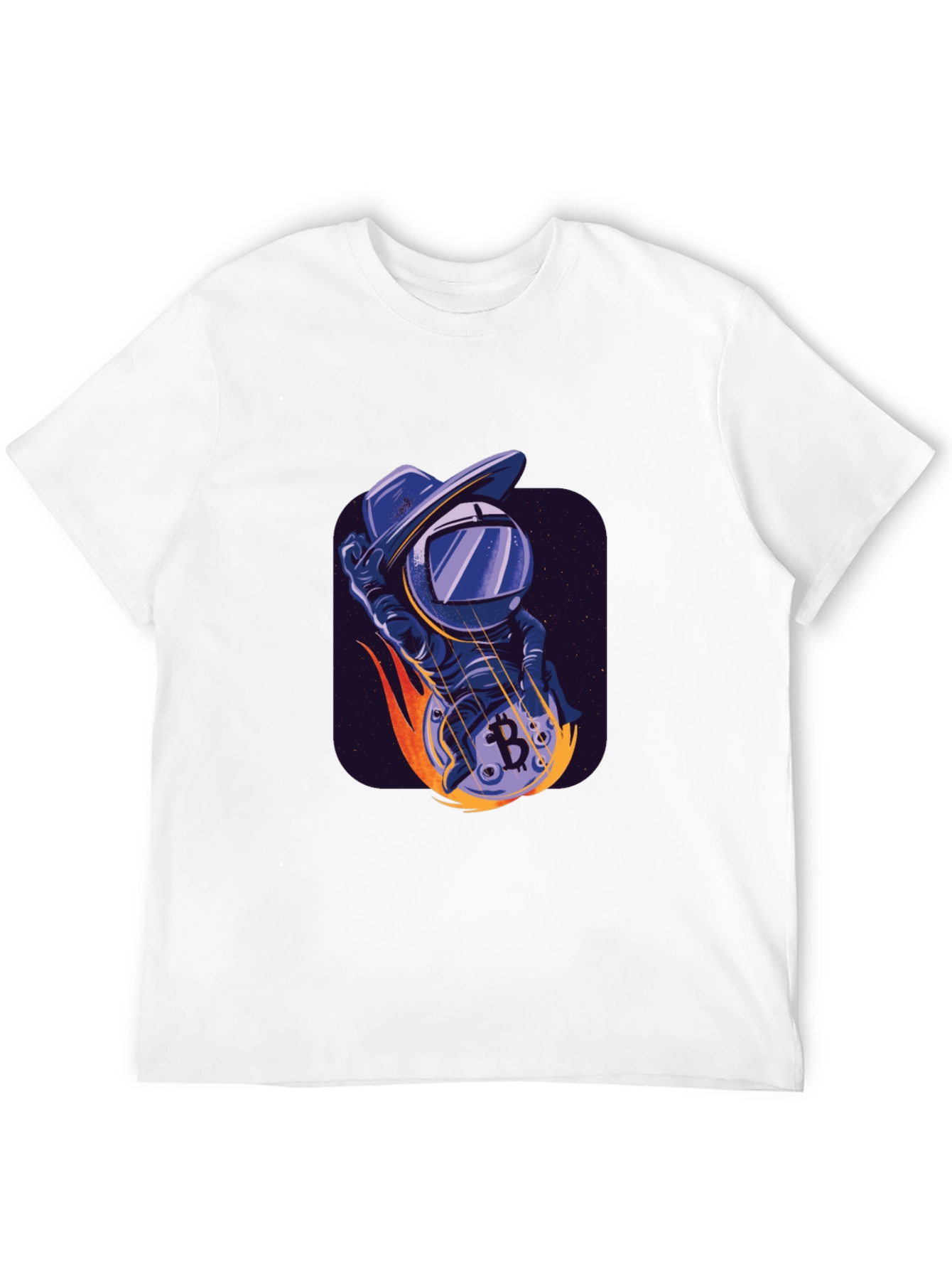 Bitcoin Astronaut T-Shirt - Crypto Space Cowboy Tee
